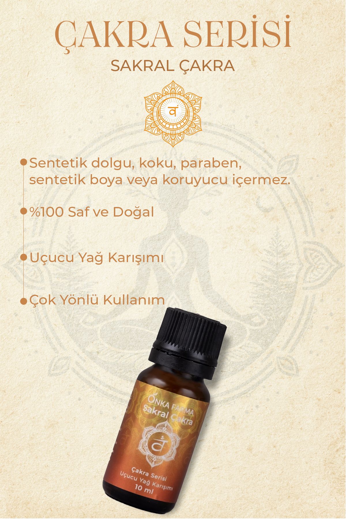 مخلوط روغن آروماتراپی چاکرای خاجی 10 میلی لیتر OnkaFarma