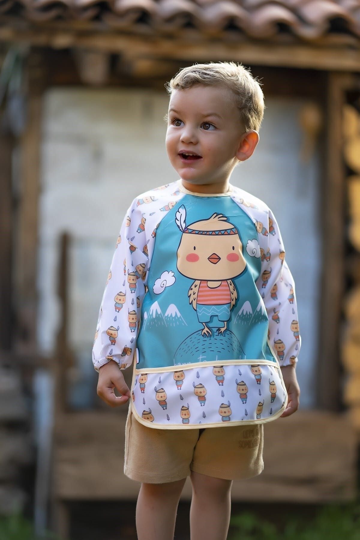 dubi baby 5 Li Kombin Mama Önlüğü Geyik Civciv Ve ( 3 Lü Civciv) fotoğrafı 3 (önizleme)