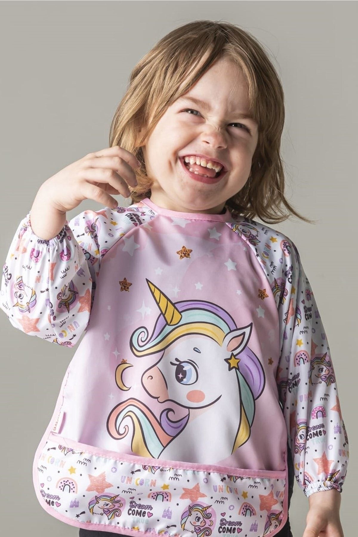 dubi baby Unico Desen Kollu Bebek Mama Önlüğü 6-24 Ay fotoğrafı 4 (önizleme)