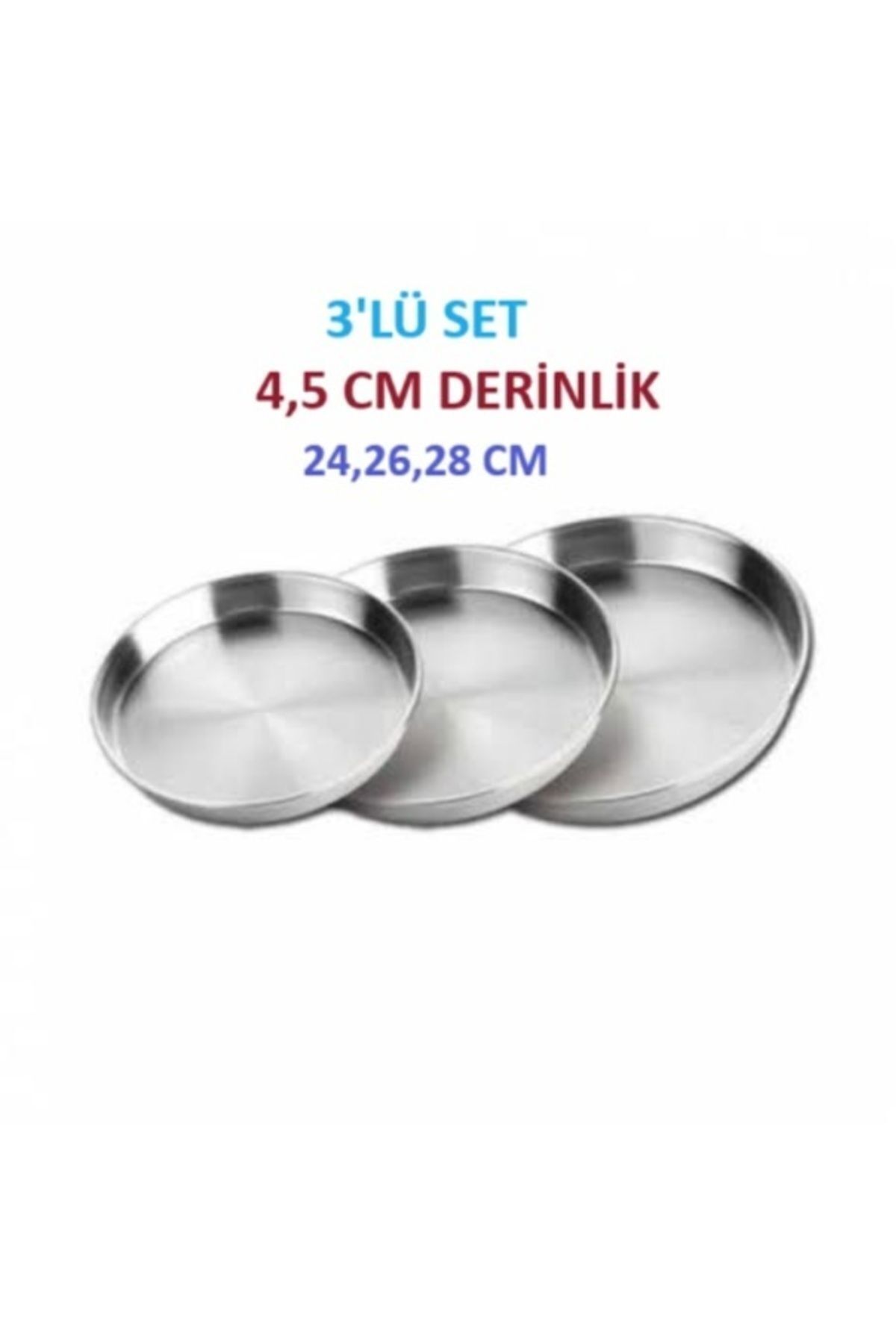 Fırın Tepsi 3’lü 24,26,28 Cm