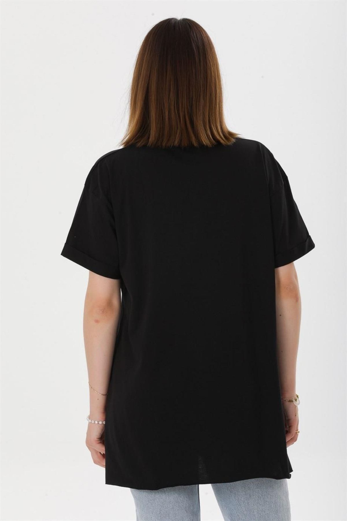 ESPİNA-Set de 2 tricouri lungi alb-negru 5