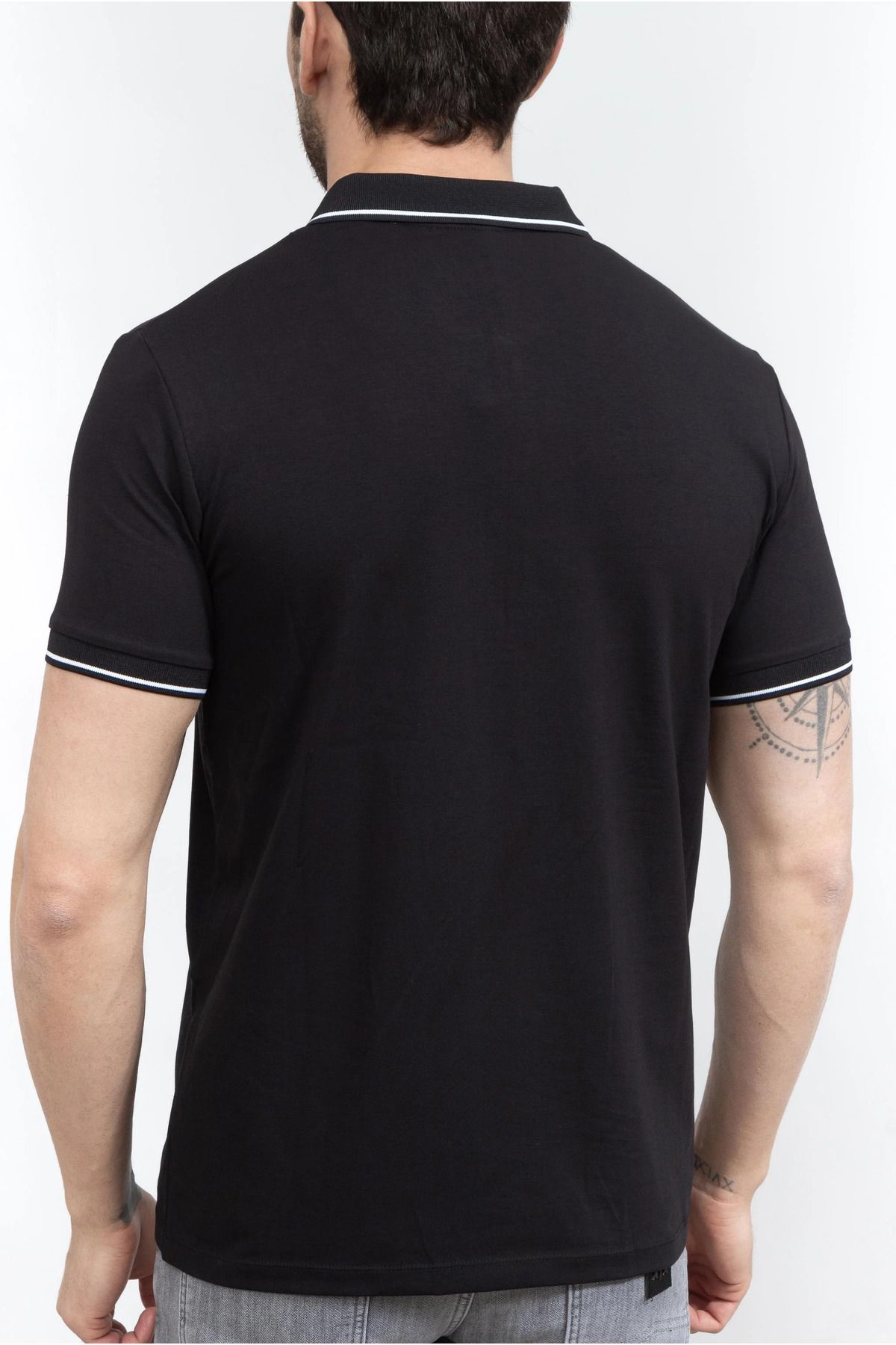 تی شرت مشکی مردانه چوگان یاکا t shirt سیاه Armani Exchange