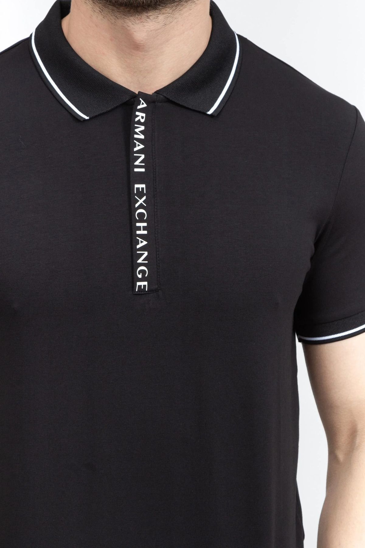 تی شرت مشکی مردانه چوگان یاکا t shirt سیاه Armani Exchange