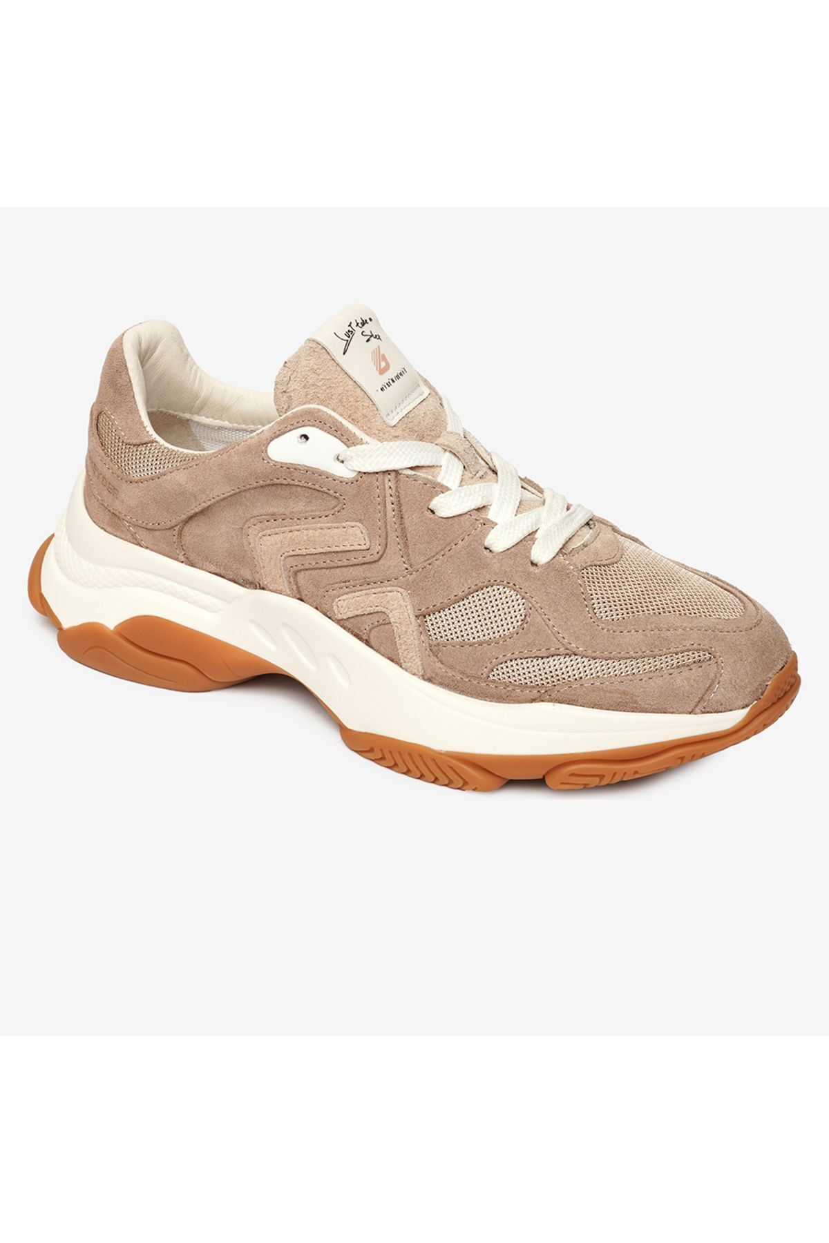 کفش اسپرت چرم اصل زنانه Mink 4y2sa33322 Greyder