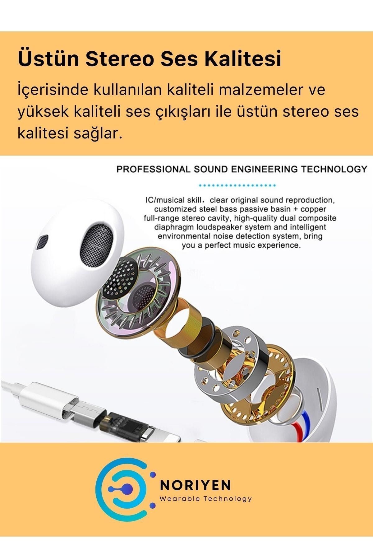 Aux Dönüştürücü Hediyeli Ios Uyumlu Lightning Konnektörlü Earpods Kablolu Bluetooth Kulaklık