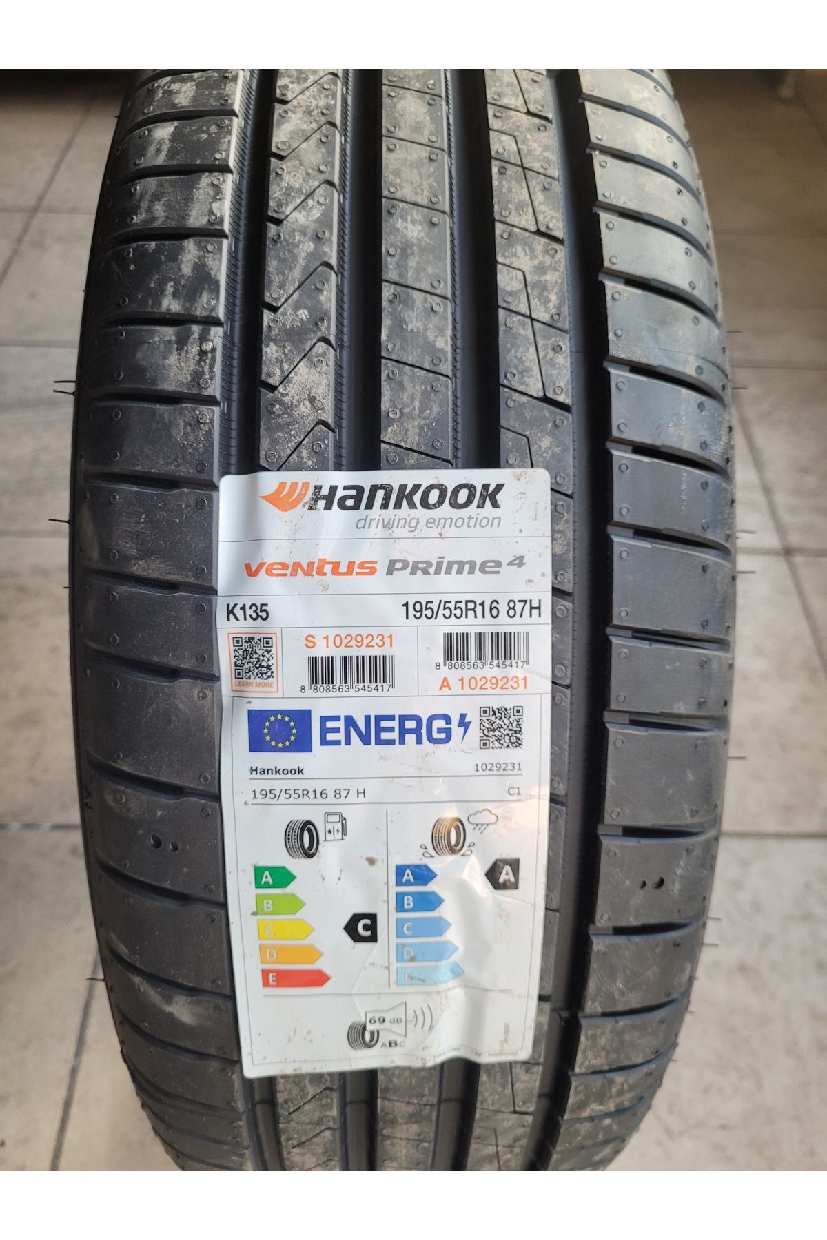 Hankook 195/55r16 VENTUS PRİME 4 K135 87H Set Olarak (4 ADET) 2024 ...