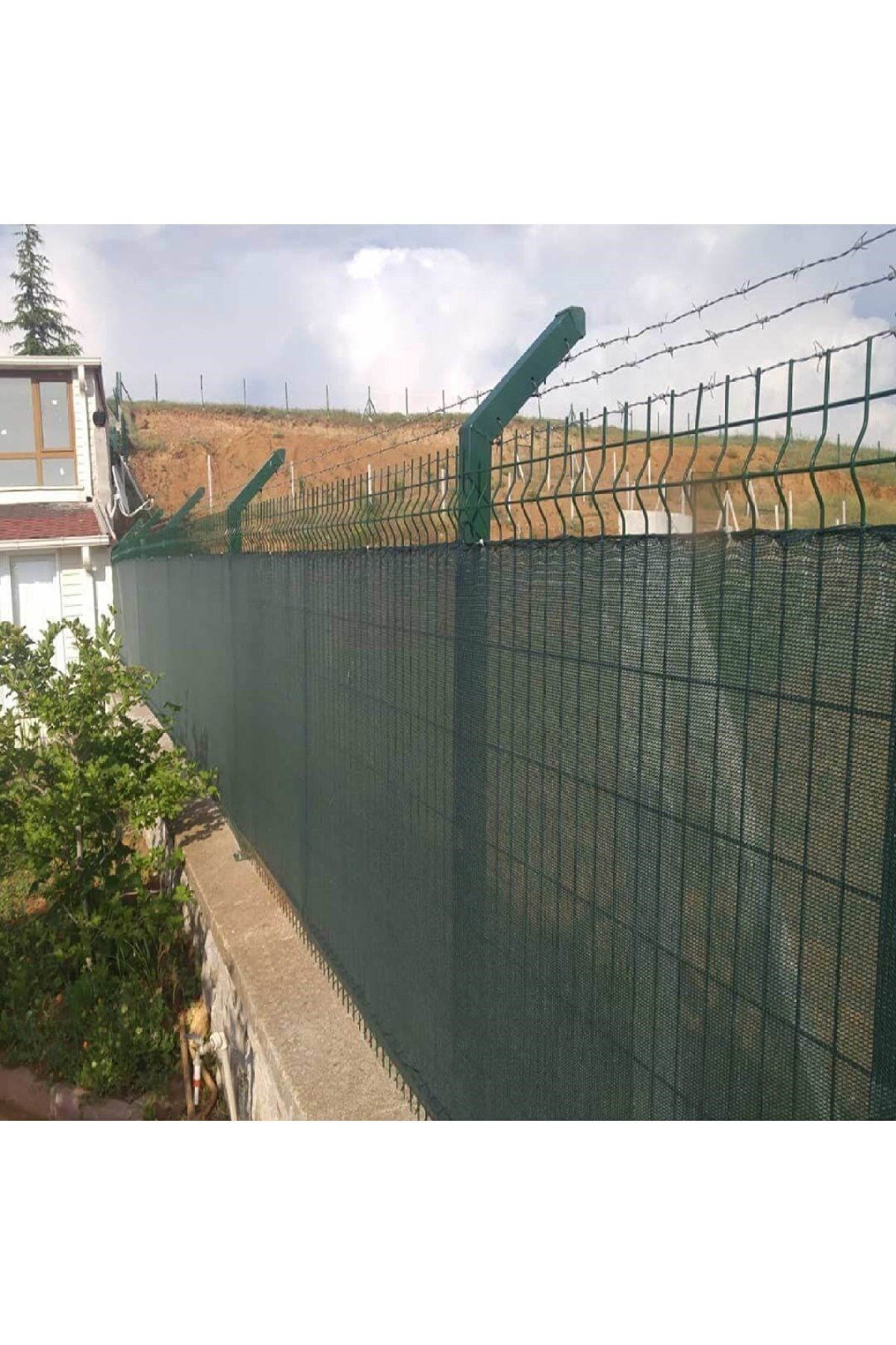 Yüzde 75'lik Yeşil Gölgelik File - 2*16 Metre - Branda - Çit Filesi 4