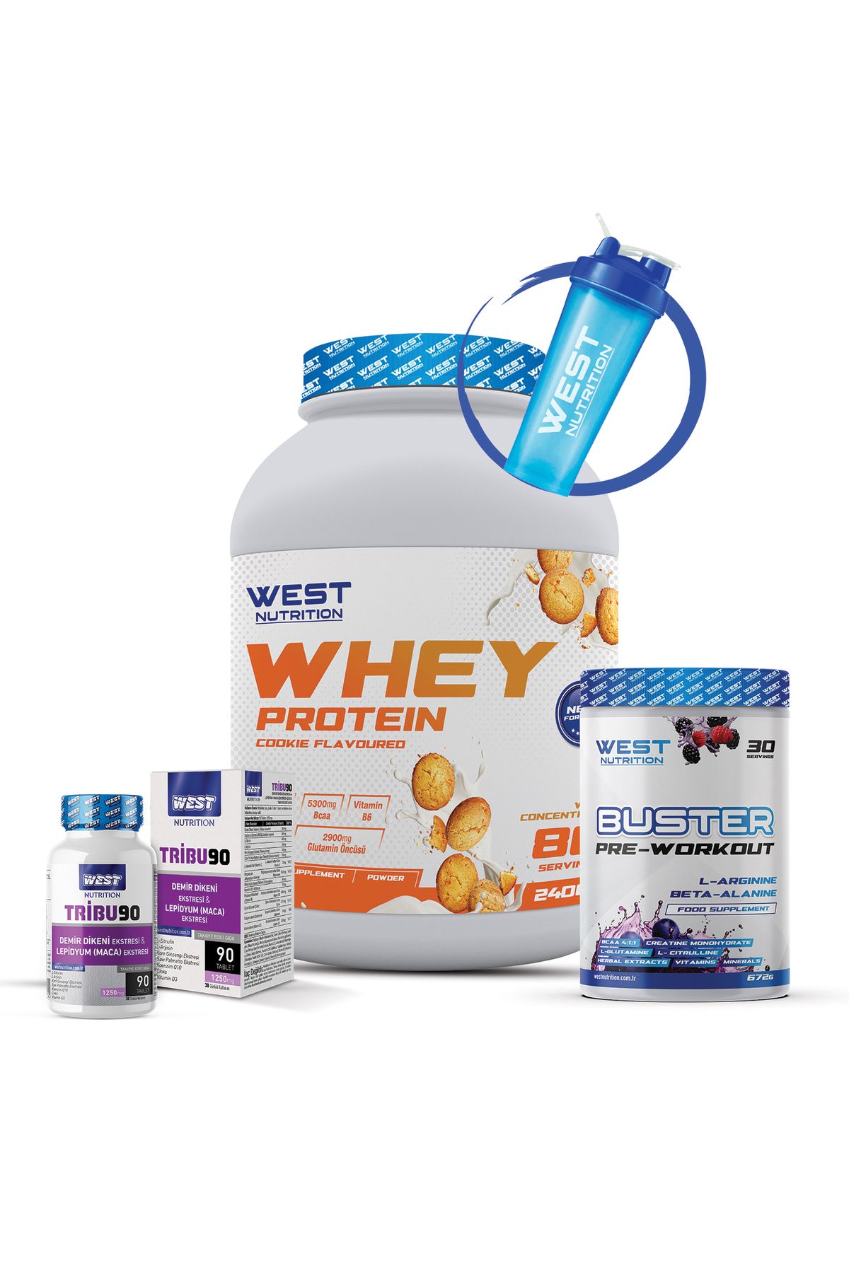 Whey Protein Tozu Preworkout Tribulus Paketi