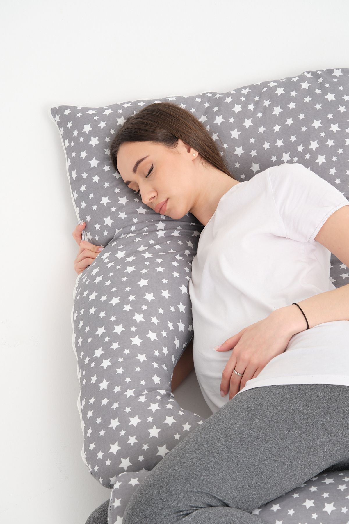 IRK City Angel Yıkanabilir Kılıflı Hamile Destek Yastığı fotoğrafı 4 (önizleme)