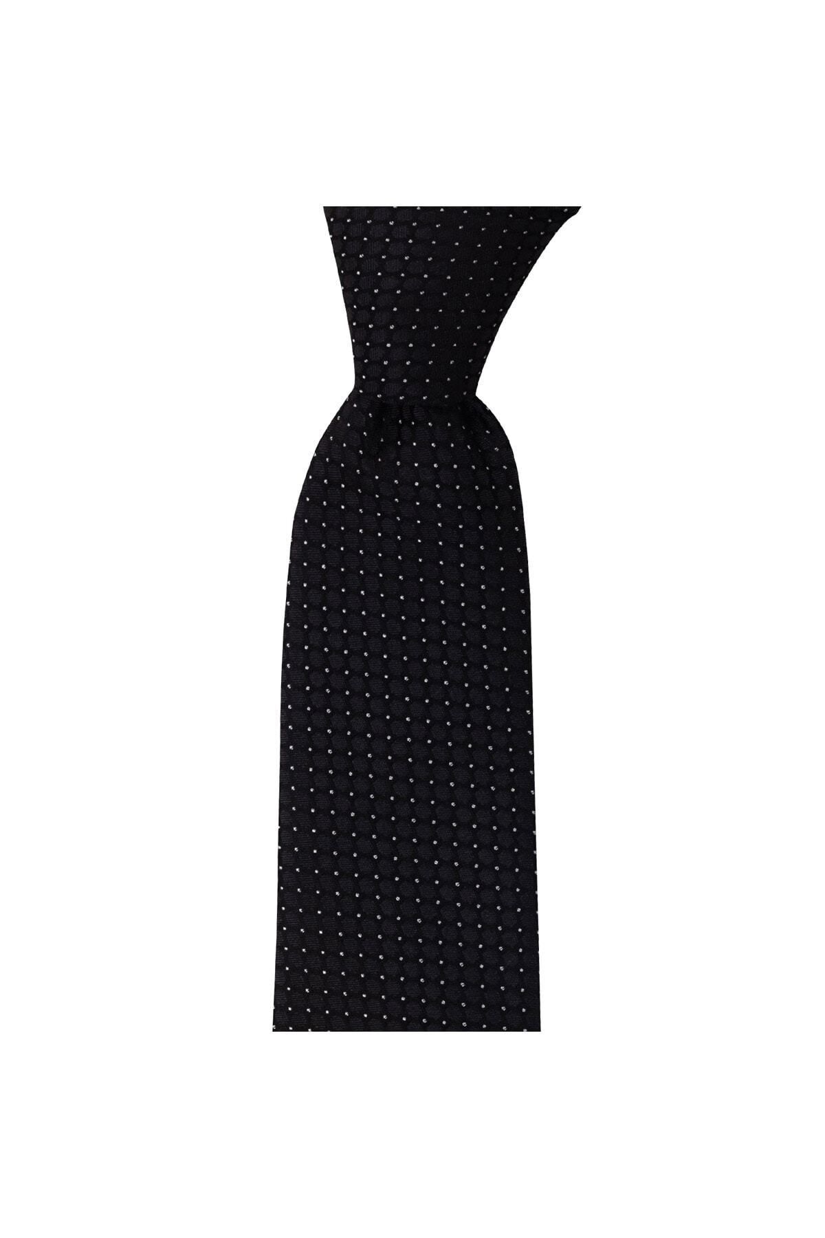  کراوات طرح‌دار خاکستری تیره با عرض ۷.۵ سانتی‌متر