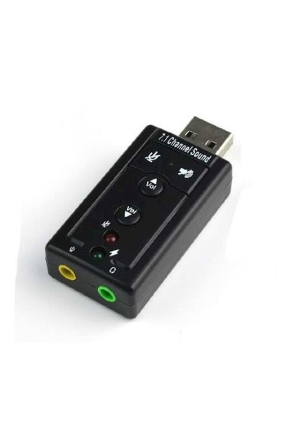 7.1 Ses Kartı Sound Efektli Usb 2.0 Çevirici Dönüştürücü Audio 2
