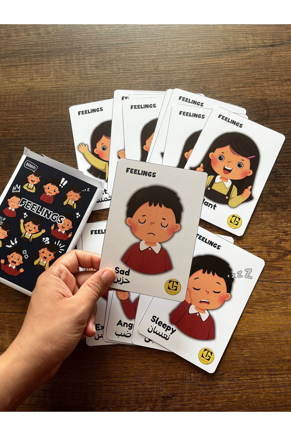 Teacherg game İngilizce/Arapça ilk 180 sözcük kartlar (flash cards) (10 farklı konu) fotoğrafı 4 (önizleme)