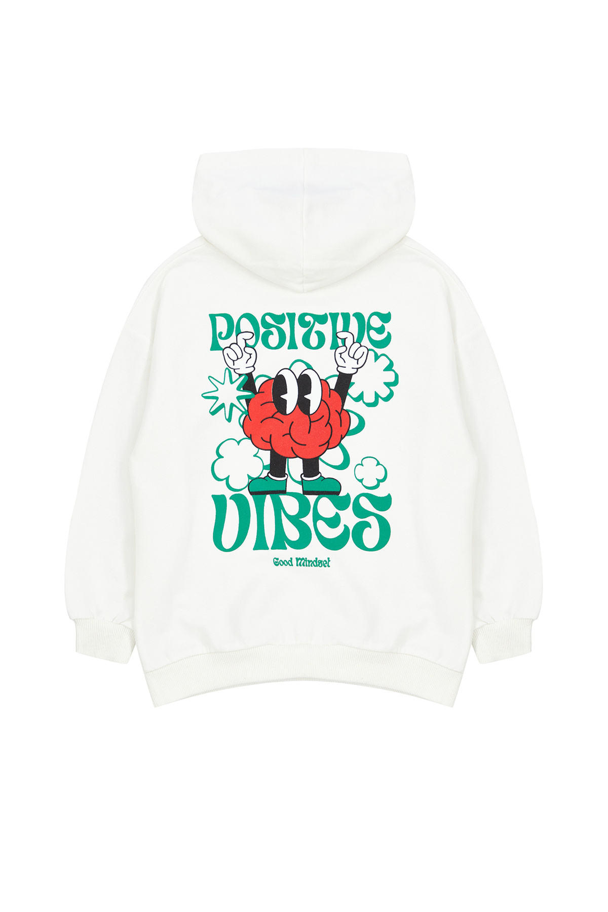 Trendyolmilla Kids Ekru Erkek Çocuk Mevsimlik-İnce Desenli Örme Sweatshirt TKDAW25SW00005
