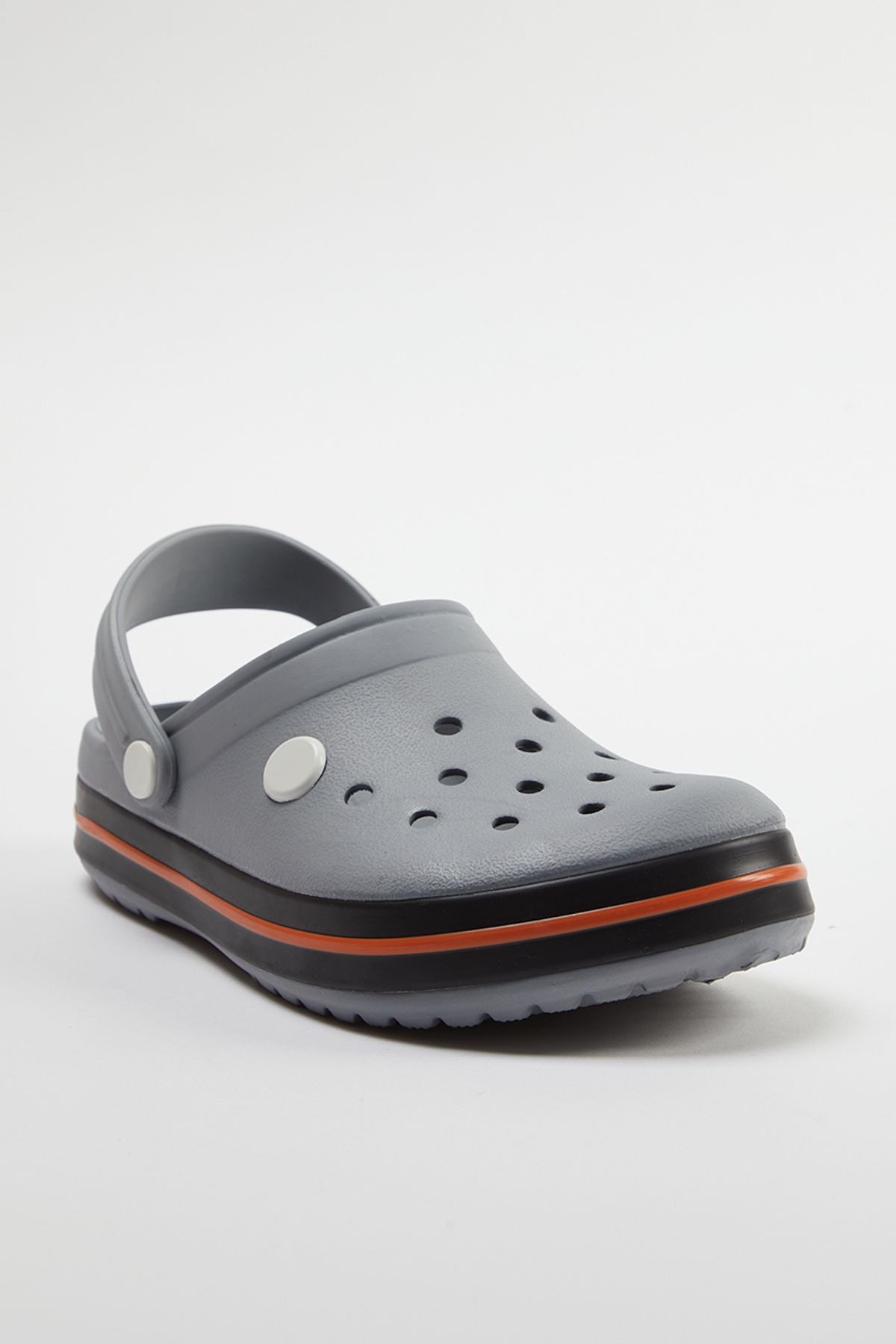 TRENDYOL SHOES-صندل نسائي بشريط إيفا رمادي اللون TAKSS24TE00011 2