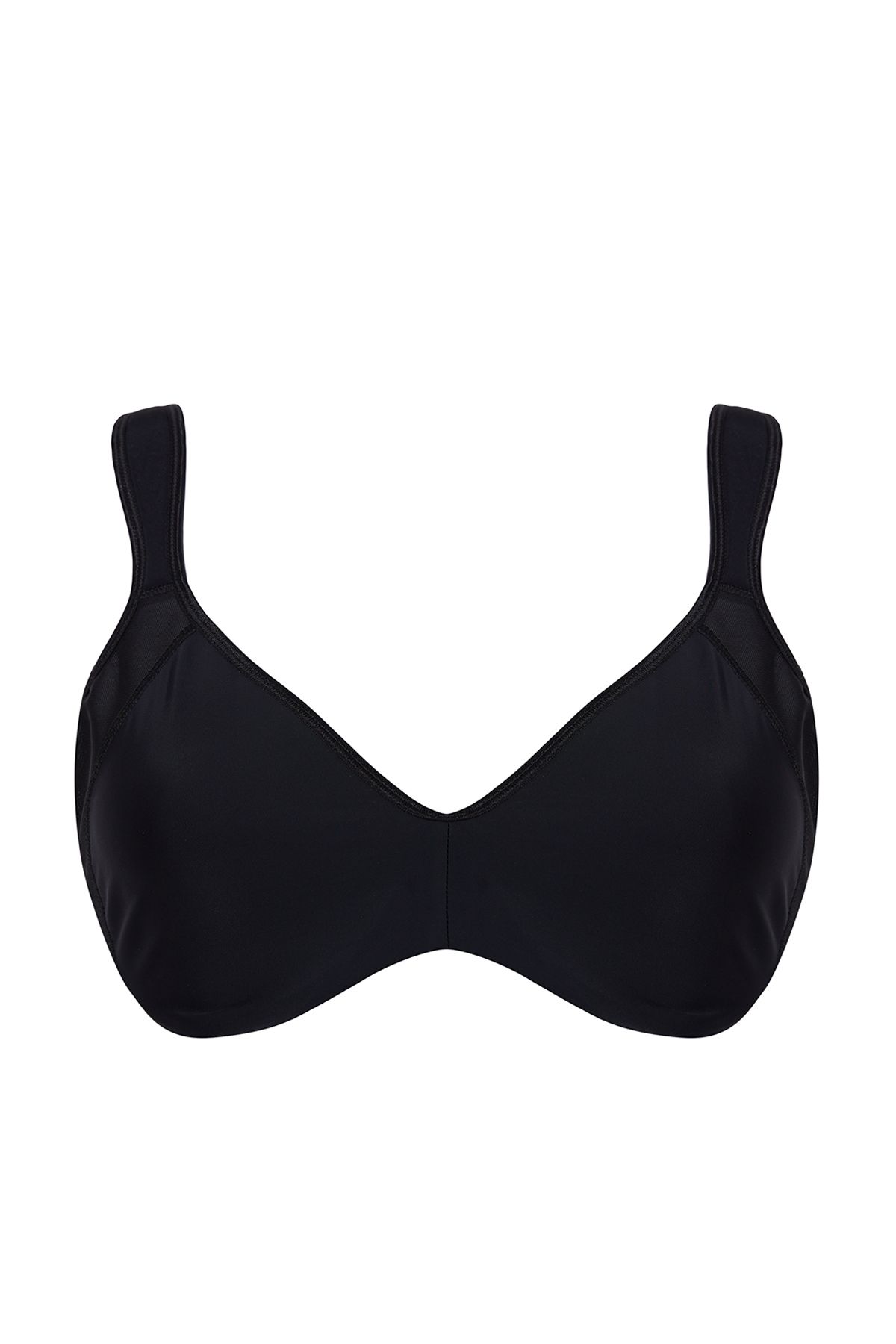 Trendyol Curve-Μαύρο γυναικείο σουτιέν χωρίς καπάκι Underwire Plus Size TBBSS24CW00022 1