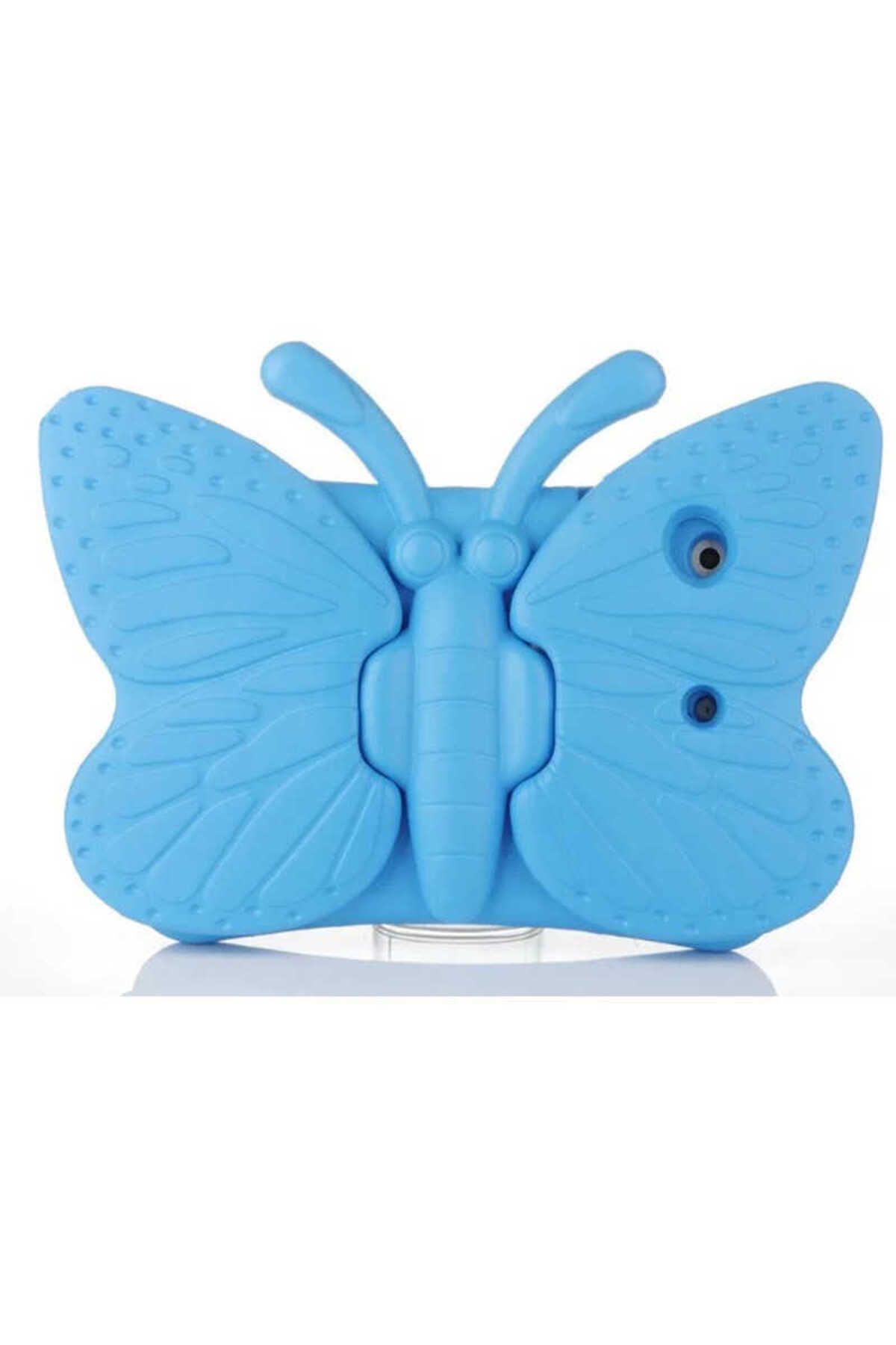 CONSTRAİN-Galaxy Tab A 10.1 (2019) T510 - Orange Tablet Case with Zore Butterfly Stand 6