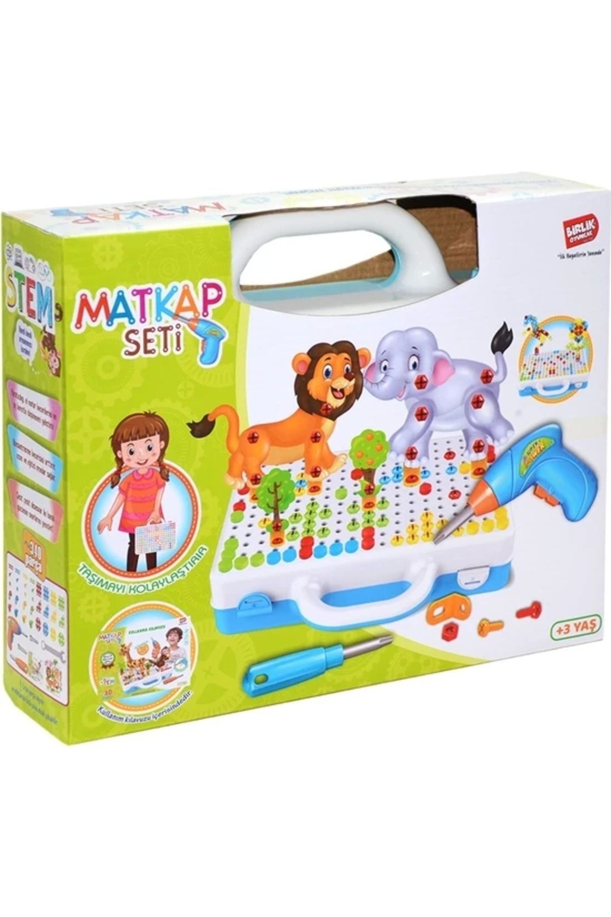 Genel Markalar Birlik Oyuncak 3d Yaratıcı 340 Parça Matkaplı Tamir Seti Urt014-001 fotoğrafı 2 (önizleme)