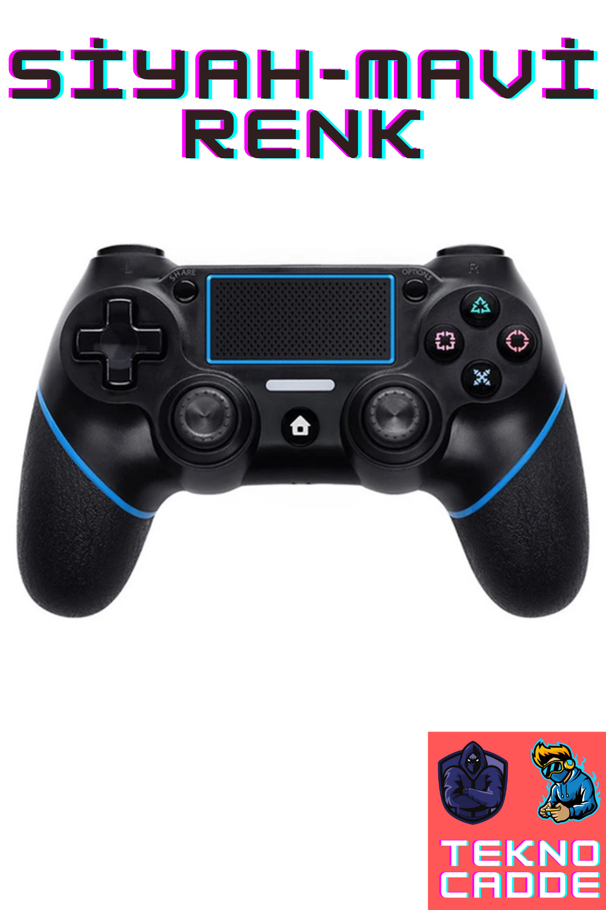 PS4-PC Uyumlu Kablosuz Bluetooth Gamepad Joystick