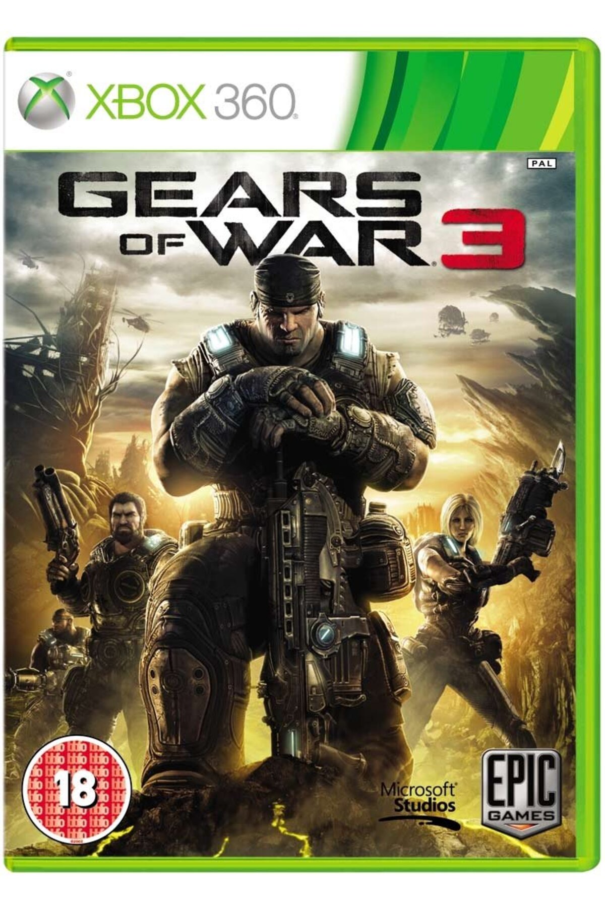Ubisoft xbox 360 gears of war 3 gow 3