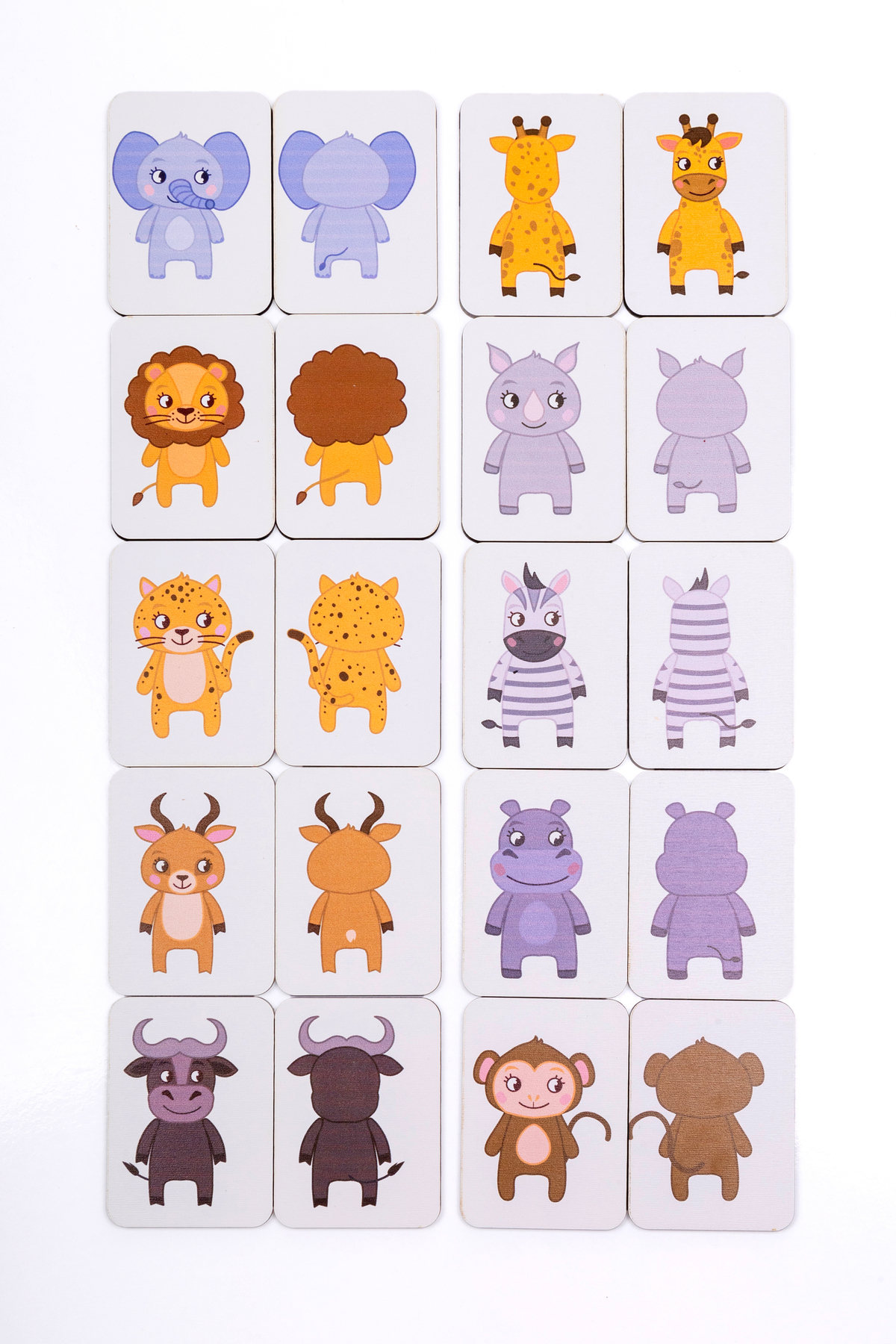 بازی هوشی ساختن رابطه چوبی، بازی جورکردن حیوانات جنگل