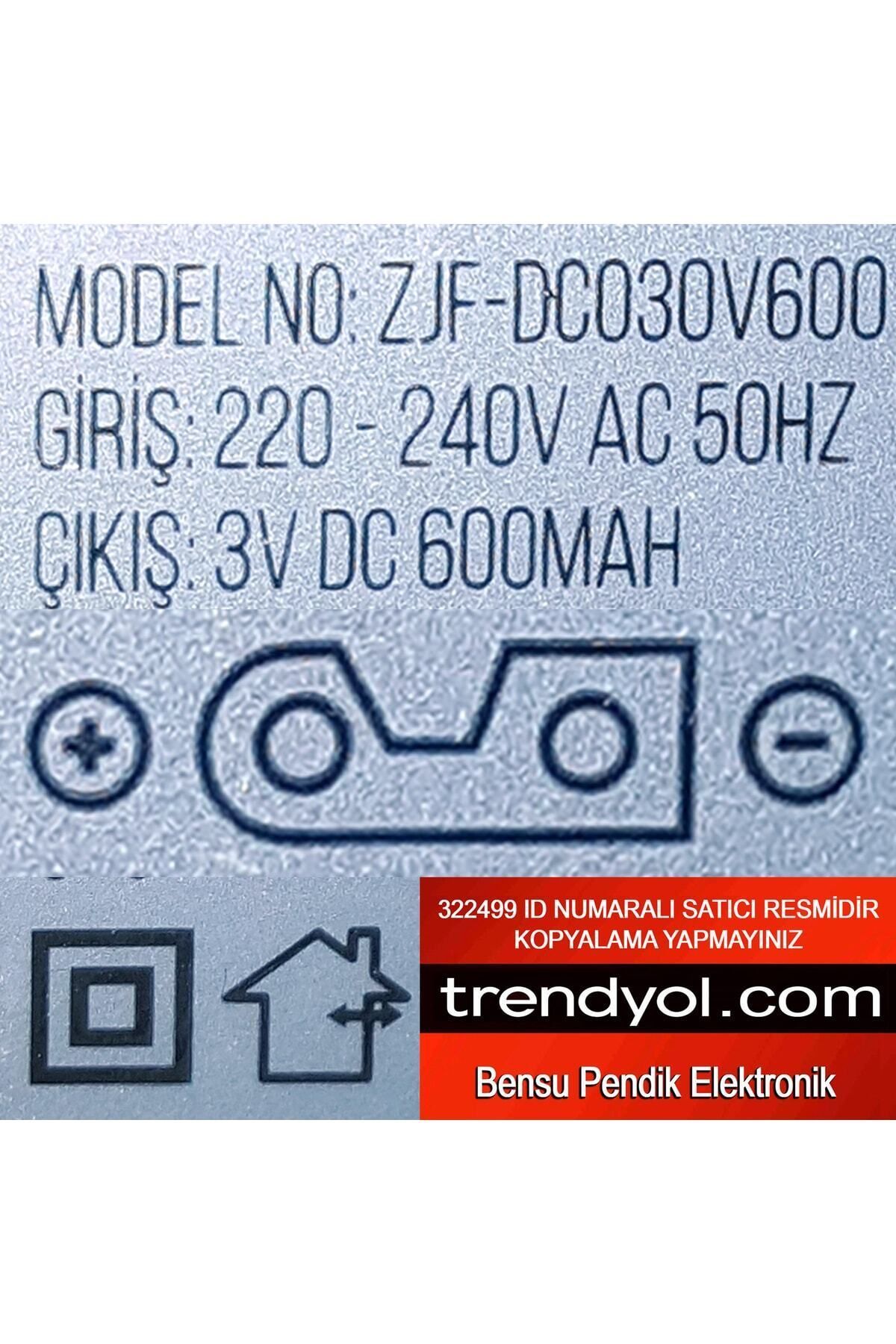 aeron 3v Tıraş Makinesi Şarj Adaptörü 3 Volt Traş Makinası Şarj Adaptörü 3v Şarj 3v Adaptör Bensu Pendik