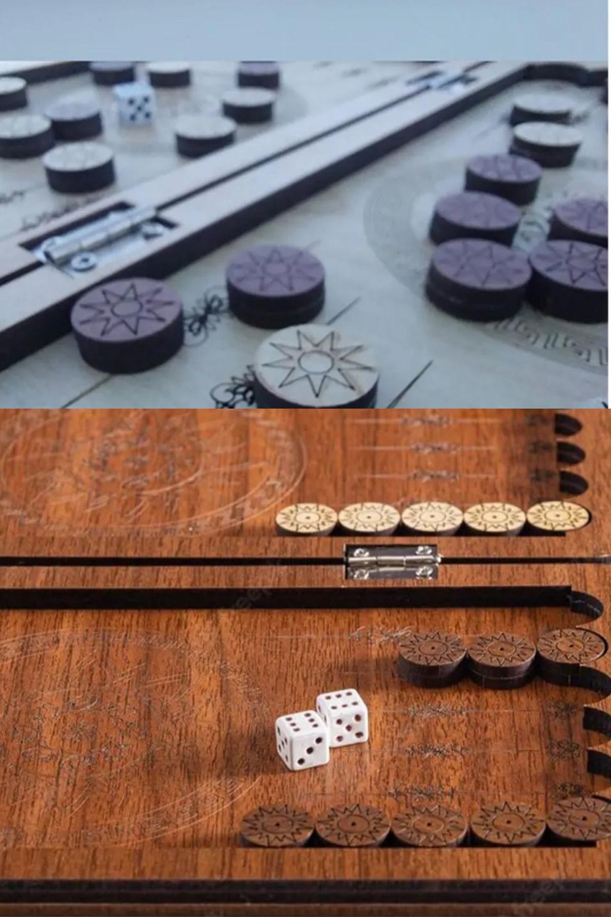 OBRAX-Mini Backgammon - Wooden Scale Backgammon 3