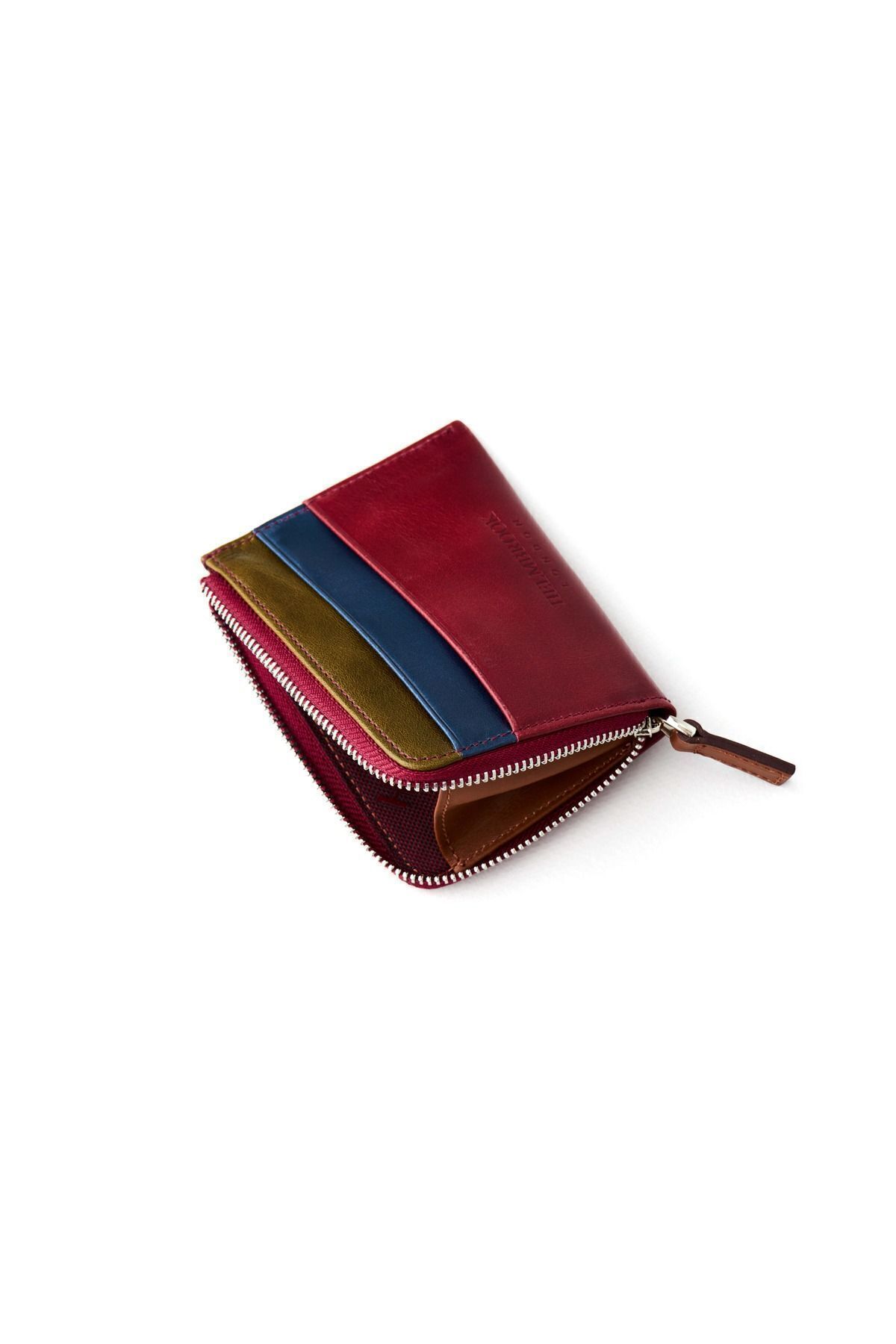 کیف پول مردانه بورگوندی HELMBROOK | SEWARD اورجینال - تصویر 3