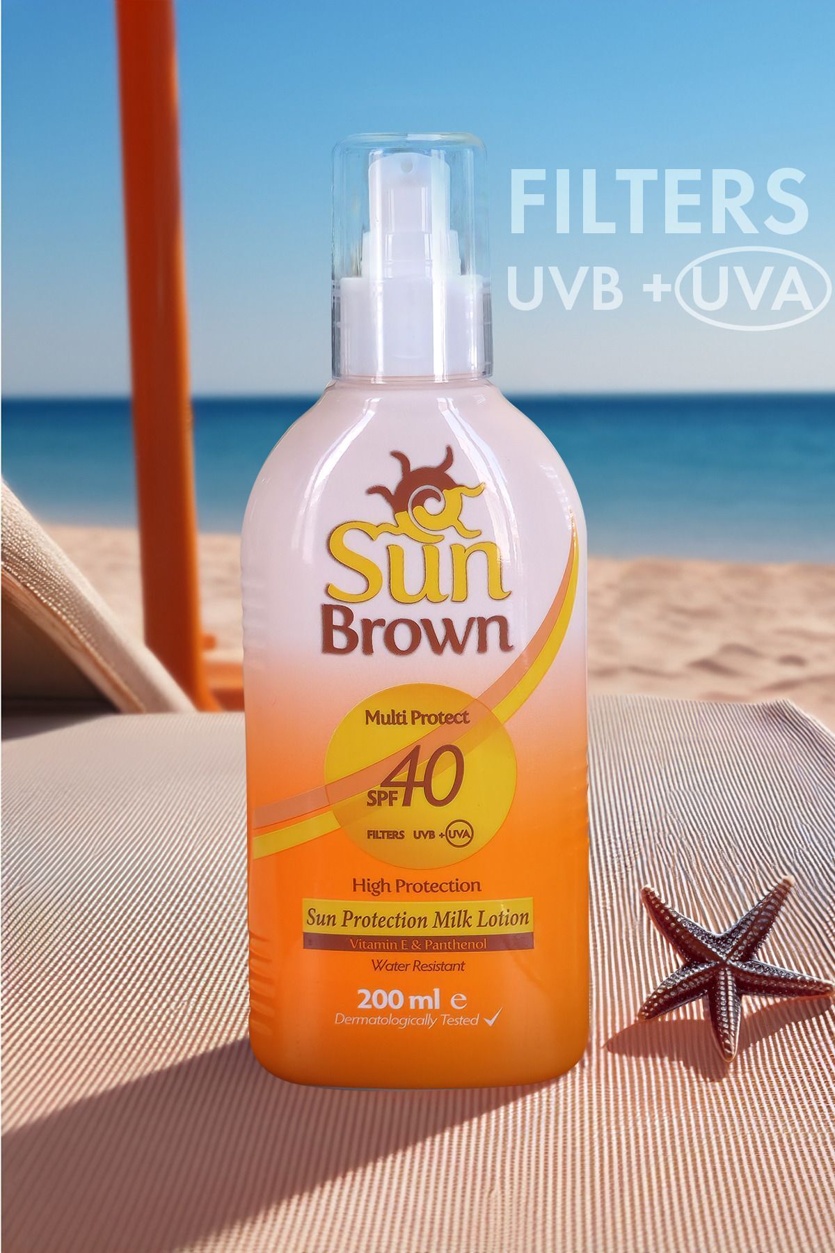 اسپری شیر ضد آفتاب Spf40 200 میلی لیتر Sun Brown
