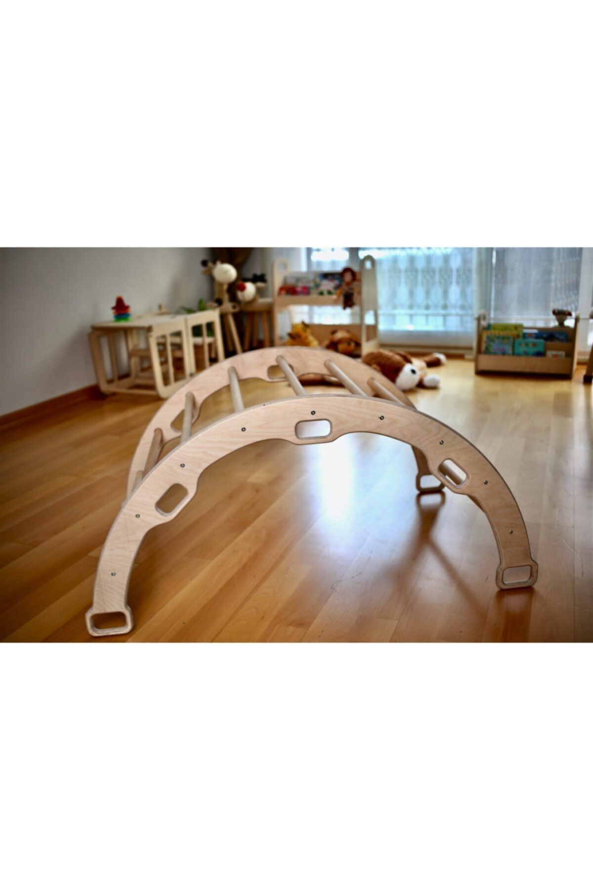 KIDOPPO Pikler Tırmanma Seti | montessori Oyun Set Ve Aktivite Merkezi | Üçgen & Kemer & Yastık fotoğrafı 3 (önizleme)