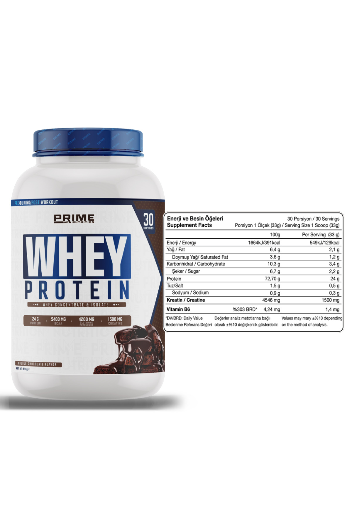 Whey Protein™ 990 gram - Double Chocolate - 30 Servis 2