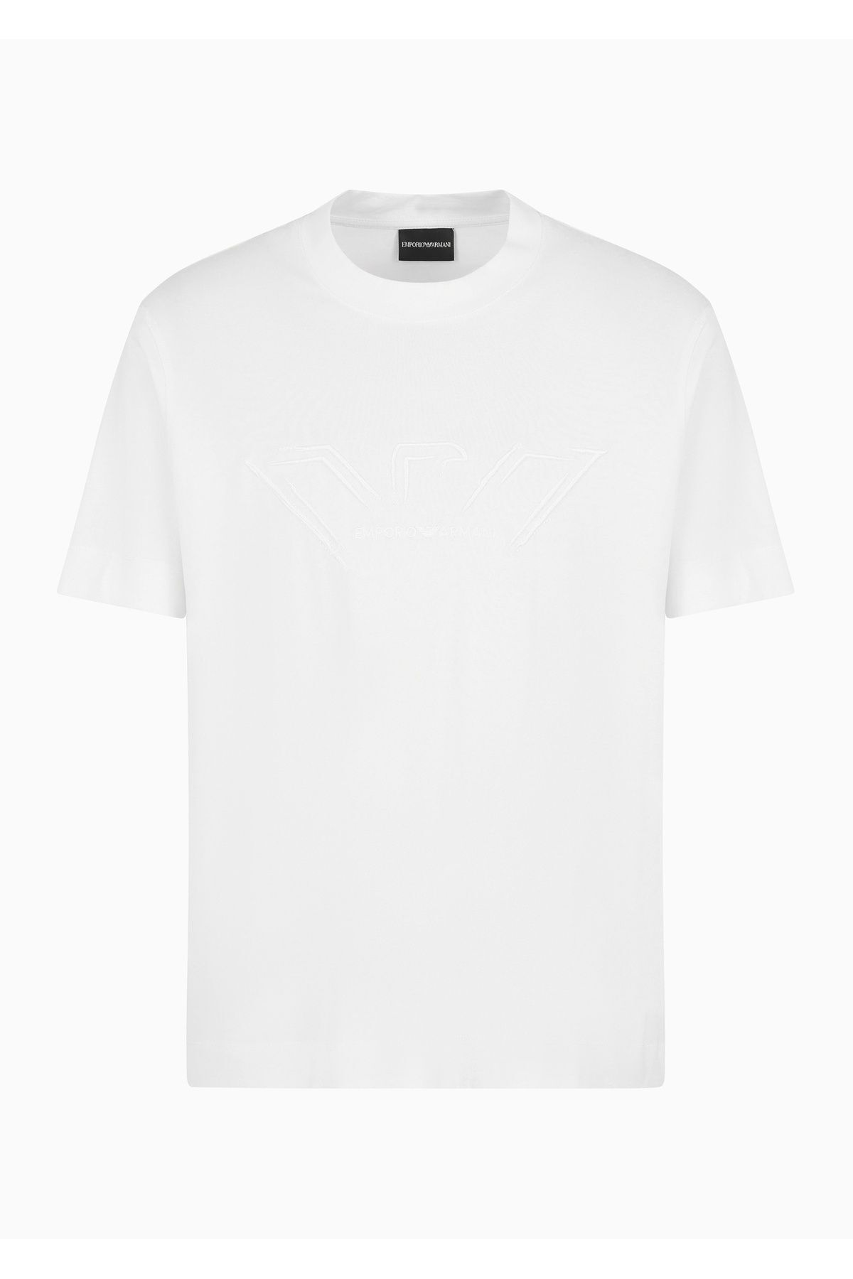 Emporio Armani Men s White Crew Neck T shirt Brand Logo Short Sleeve 01c7 for Men price in Dubai UAE Compare Prices