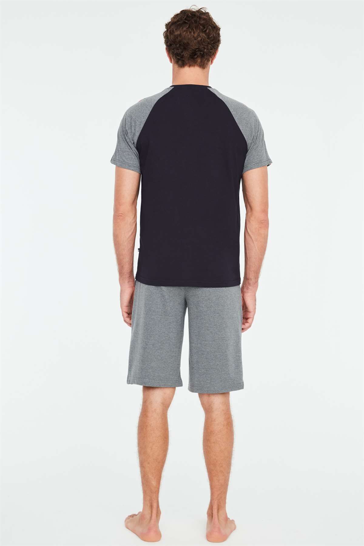 ست پیژامه آبی مردانه تیشرت سرمه ای U.S. Polo Assn.