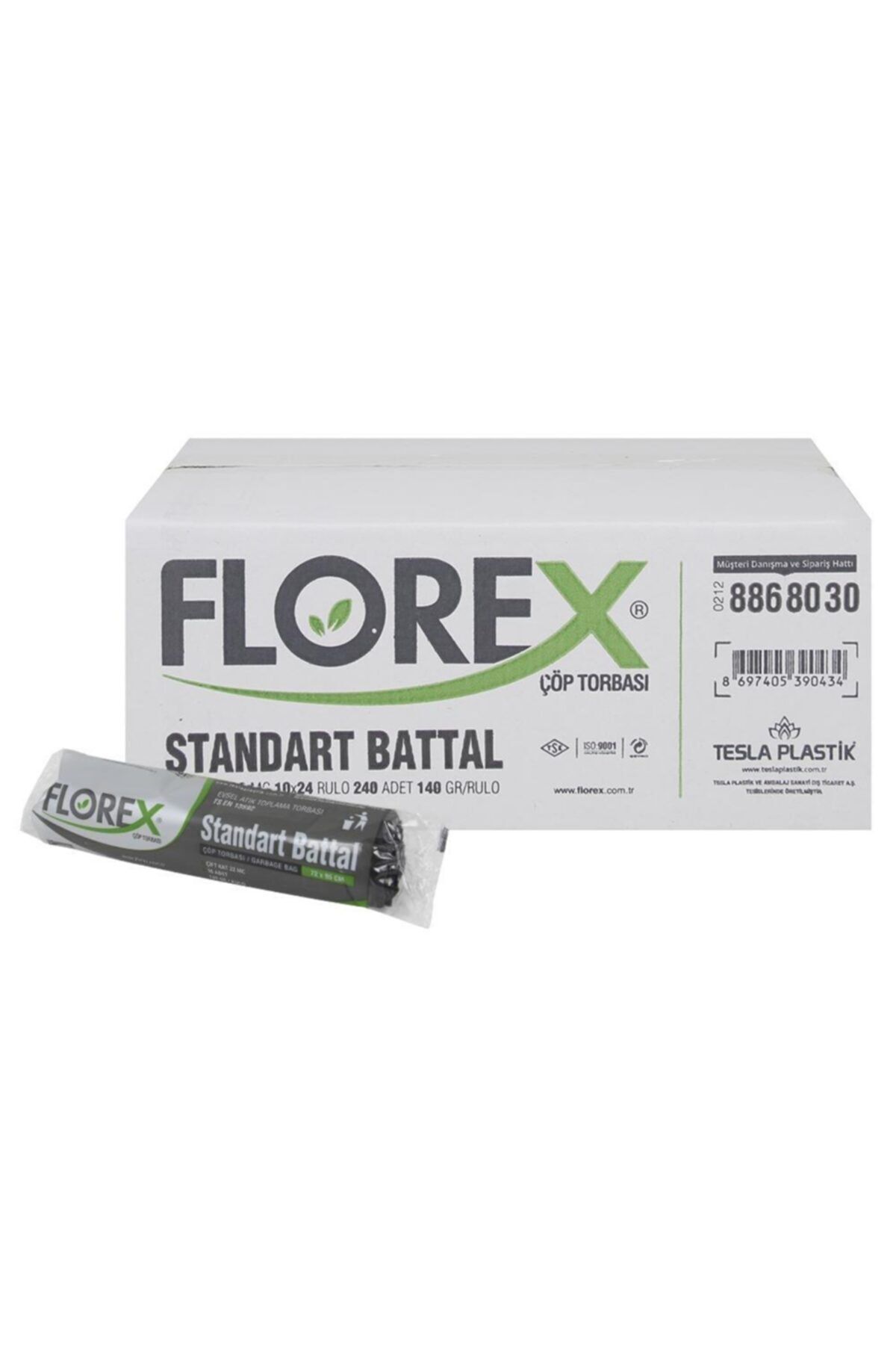 Florex-Standard King Size Black Garbage Bag X 24 Rolls 1