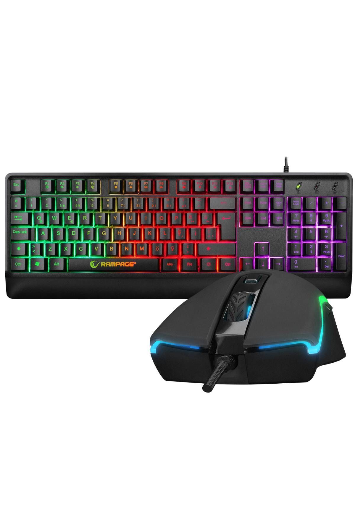 Rampage Claw SMX-G38 Mouse Drag Click 7D Makro Tuşlı 7200 DPI LED'li ...