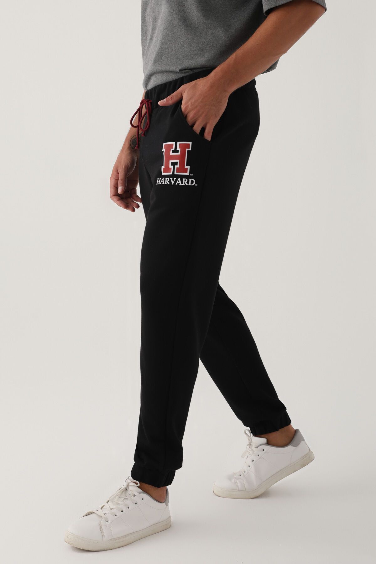 Belknap Harvard Harvard Men's Black Sweatpants Trendyol