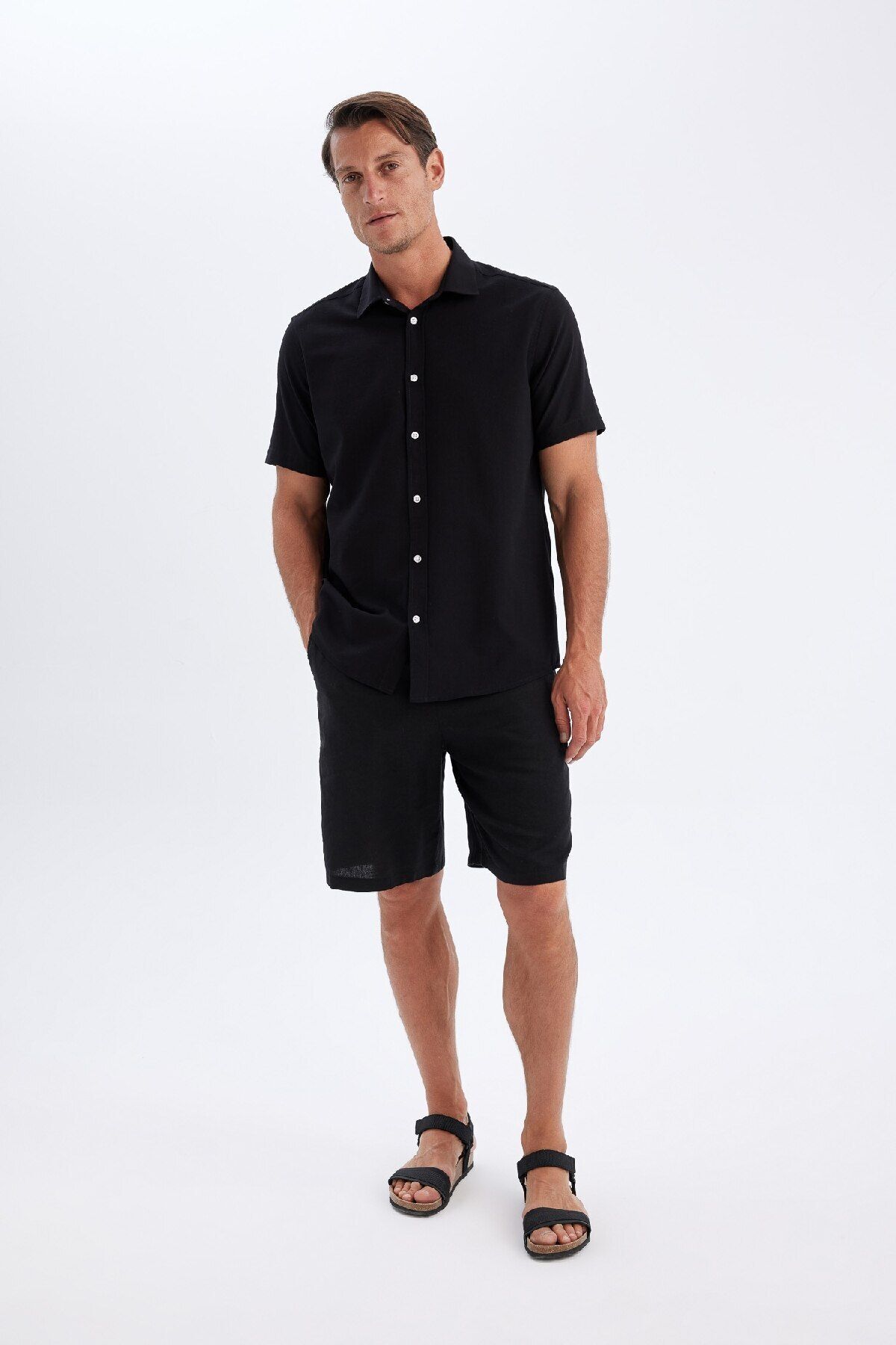 پیراهن مردانه دفاکتو | D1057AX24SM Defacto - Image 2