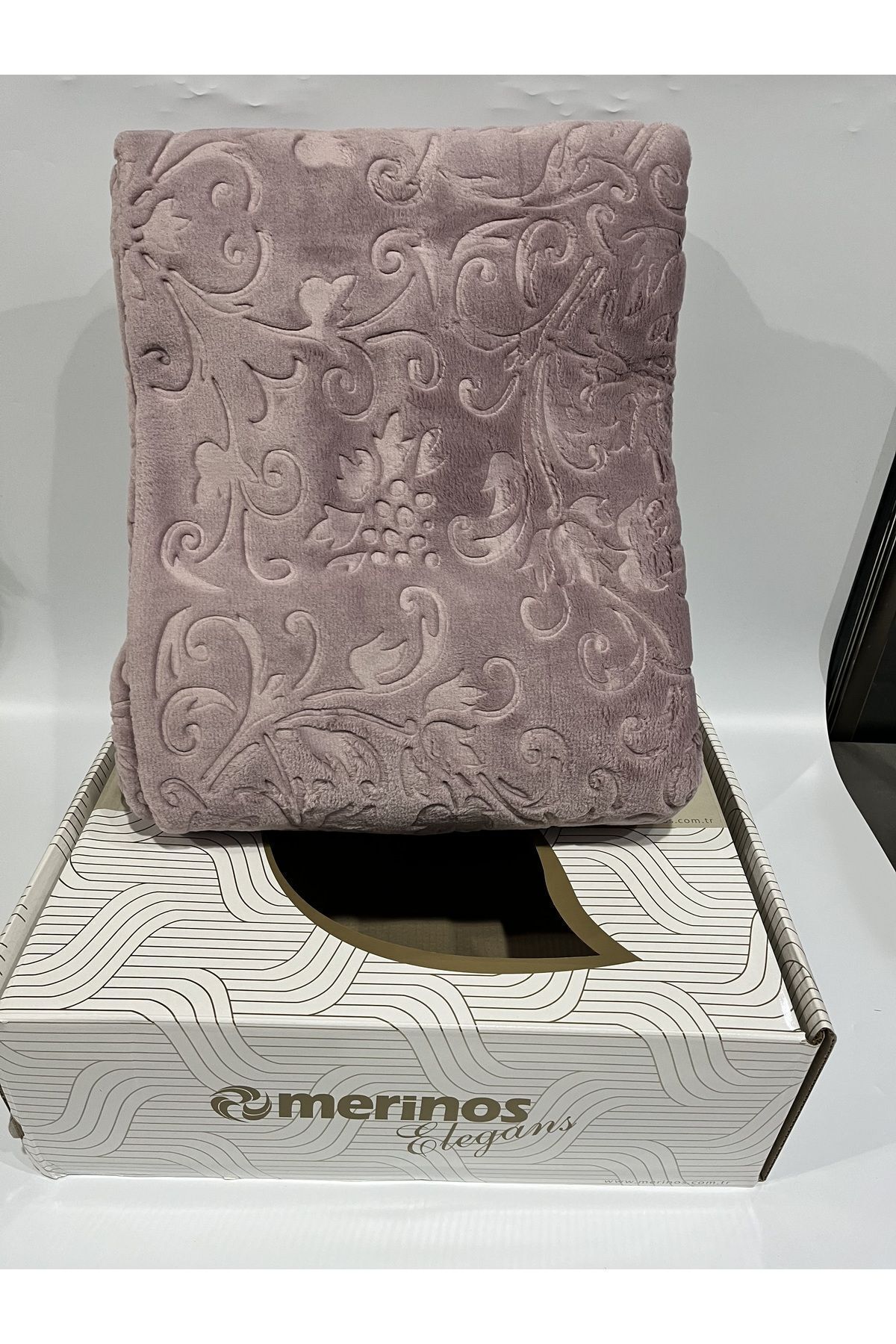 پتوی یک نفره صورتی یتو پتو تک رنگ Elegance  Merinos