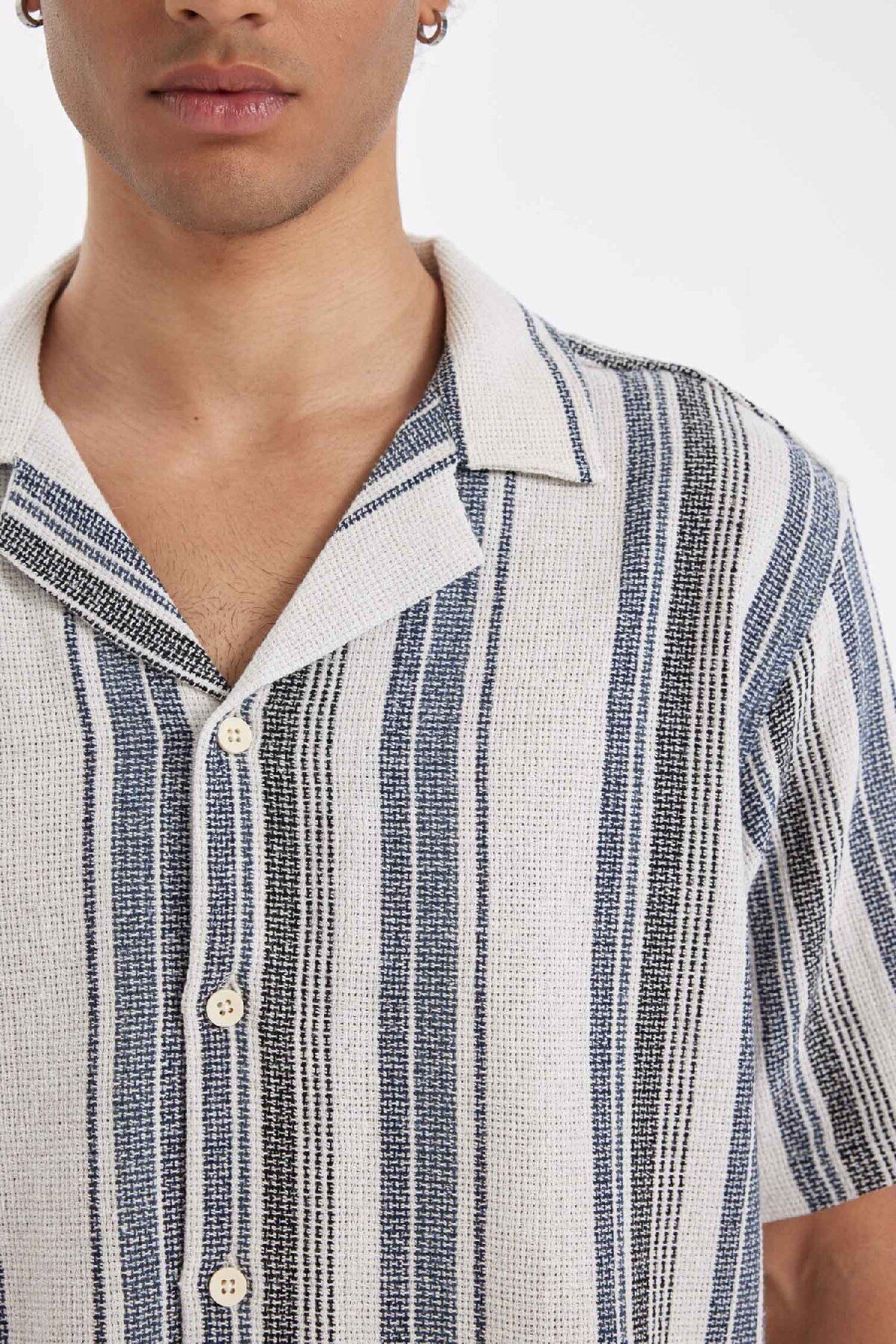 پیراهن مردانه دفاکتو | D4723AX24HS Defacto - Image 5