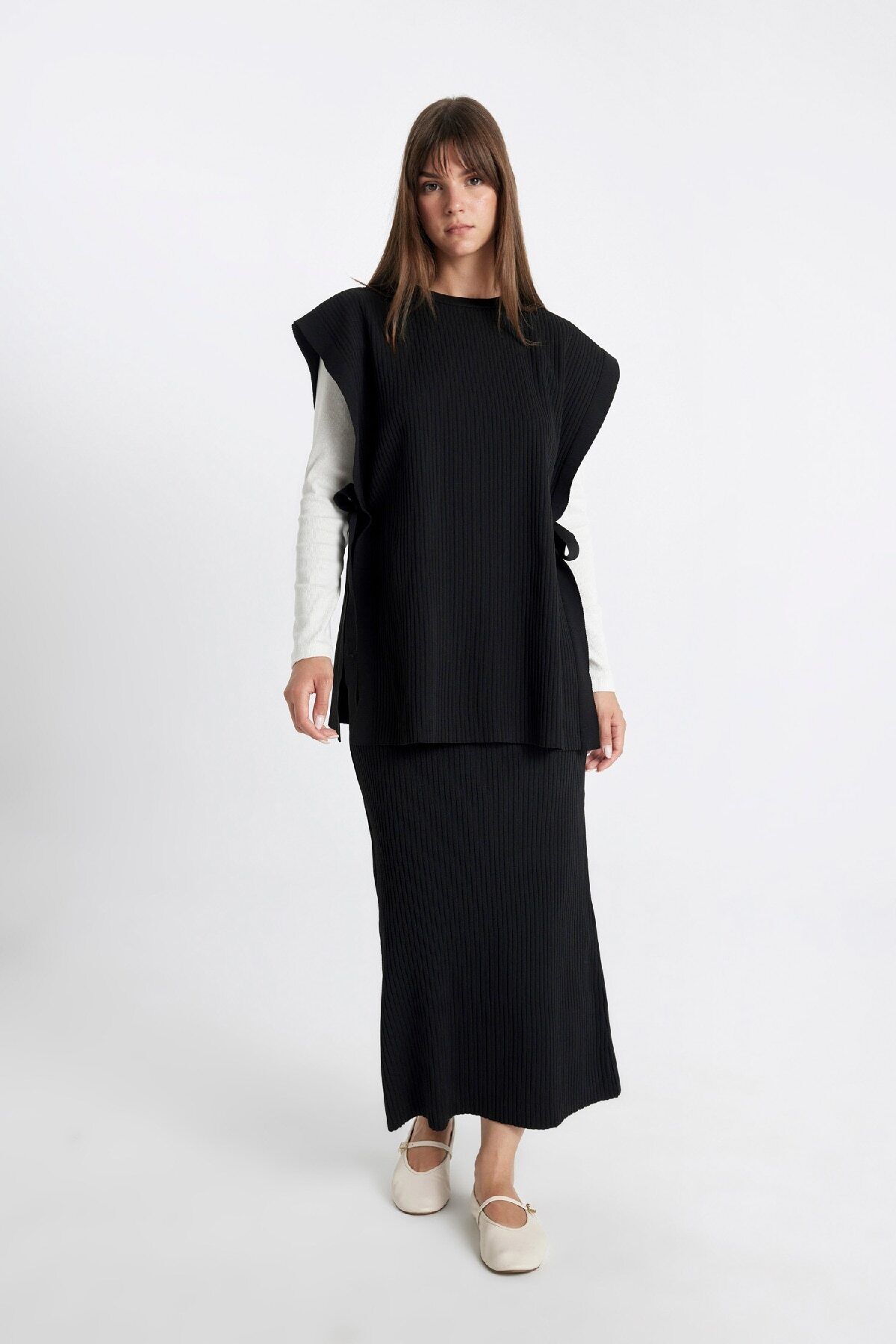 دامن حجاب زنانه دفاکتو | A1314AX24AU Defacto - Image 3