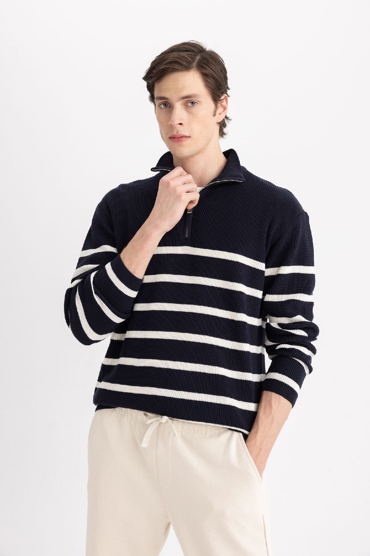 بافت مردانه دفاکتو | B9717AX24AU Defacto - Image 3