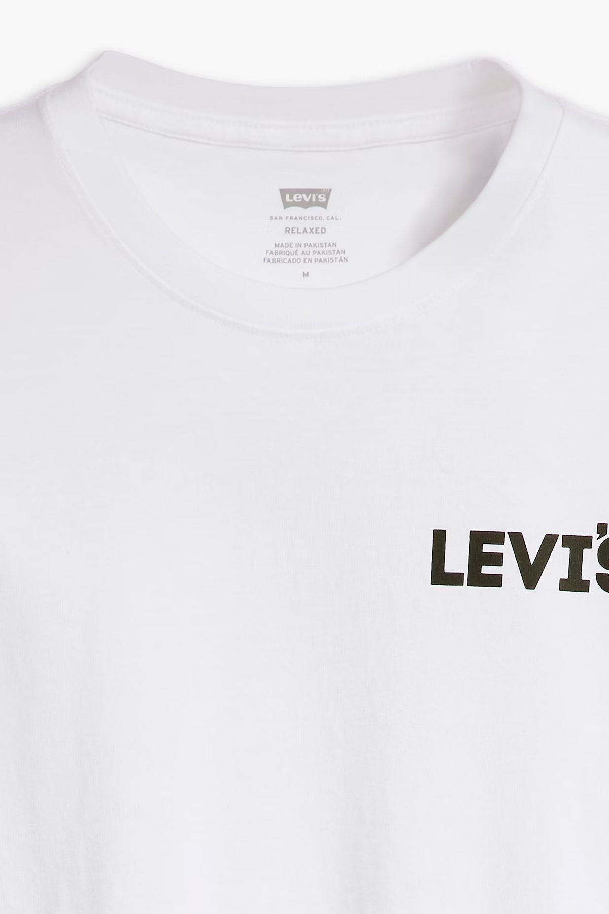 تی شرت سفید مردانه دوچرخه پنبه ای Yaka Turt Tring 's 16143 Levi's