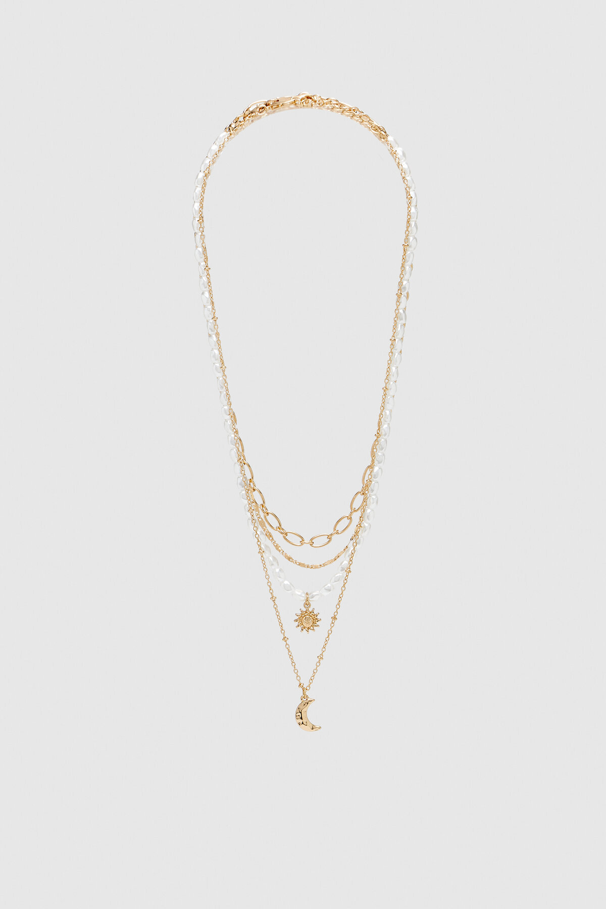 Stradivarius  4’lü ay ve güneş kolye seti - Görsel 4