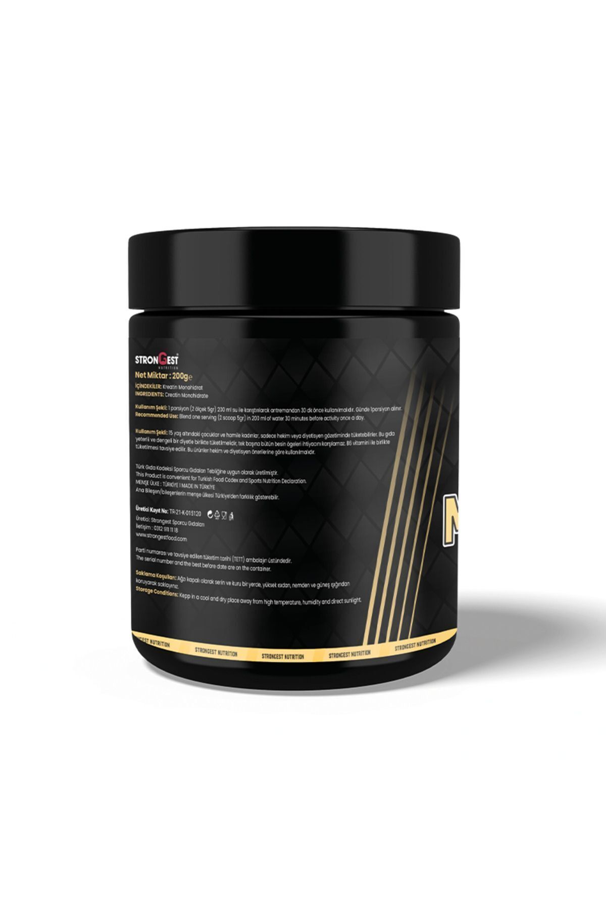 STRONGEST-200Gr 40 Serve Creatine Monohydrate 3