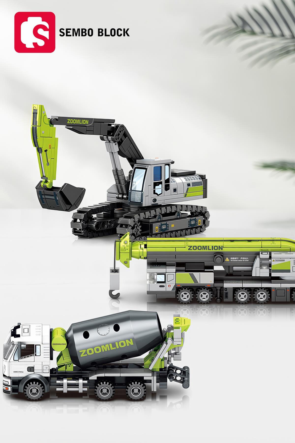 بلوک‌های ساختنی مینی بیل‌زن زوم‌لیون دارای مجوز، ۲۸۰ تکه، سازگار با اسباب‌بازی ساختنی (۷۰۵۱۰۲)