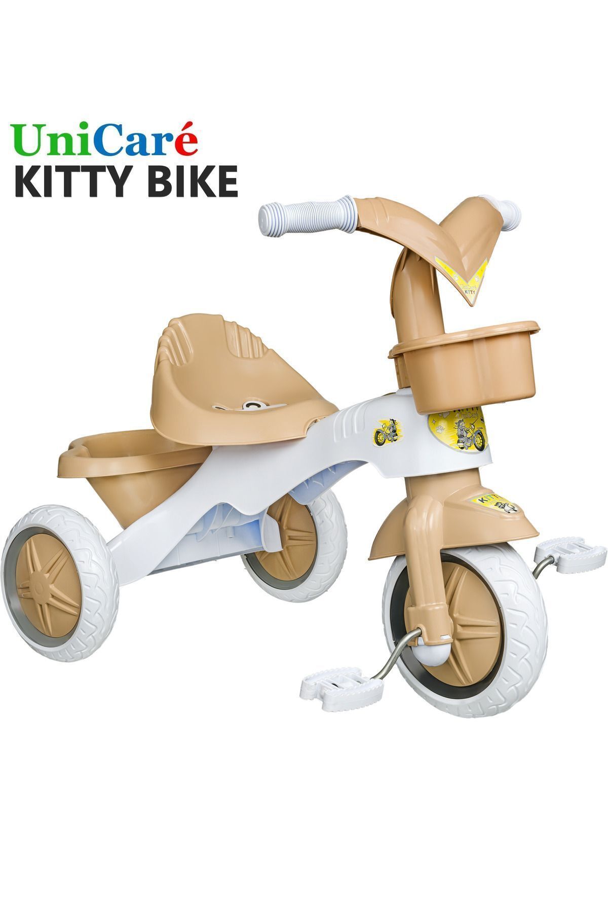 Tricycle Children's Bicycle 3 Wheel Bicycle 1.5-3 Years Old Plastic Motor First Bicycle with Basket