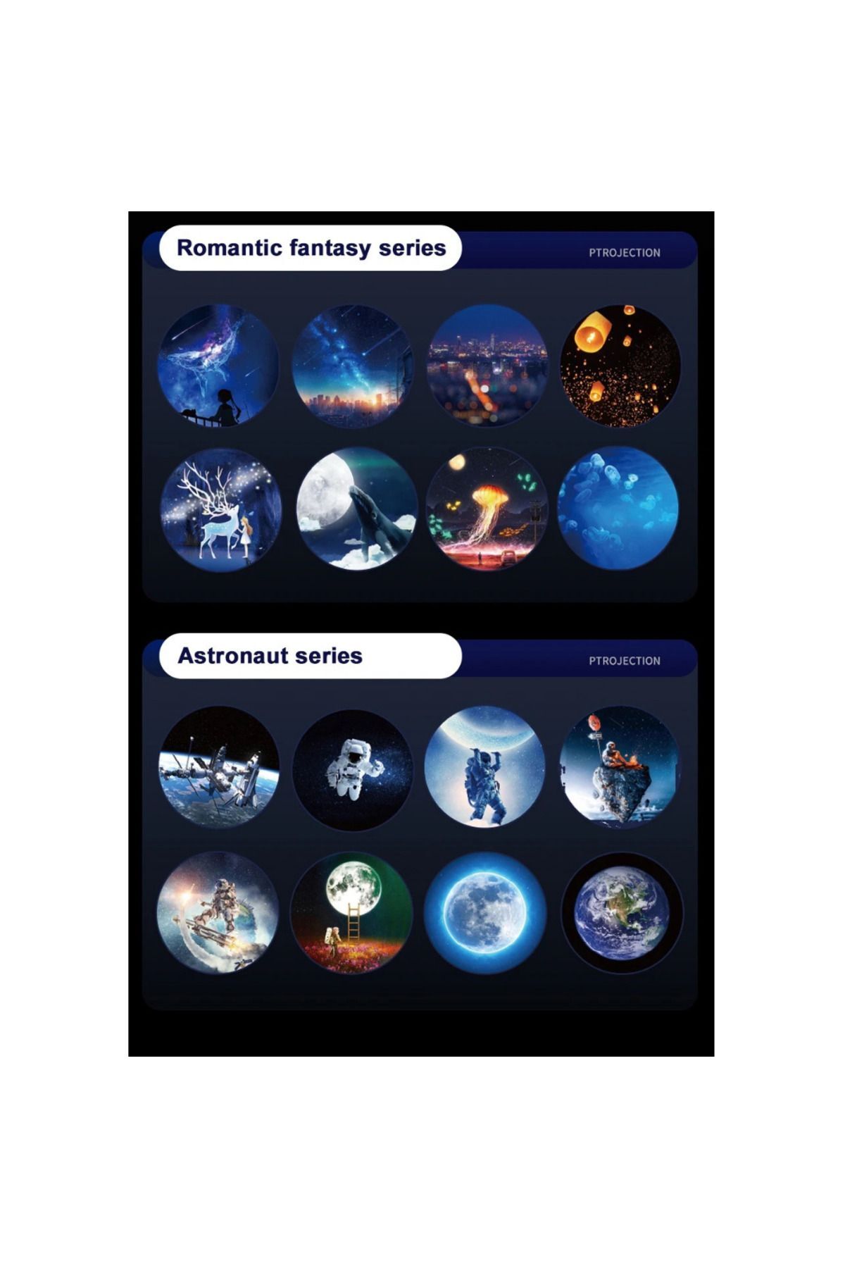 Projektör Bluetooth Hoparlörlü Gece Masa Lambası Galaxy Gökyüzü Star Projeksiyon Kumandalı Samanyol 6