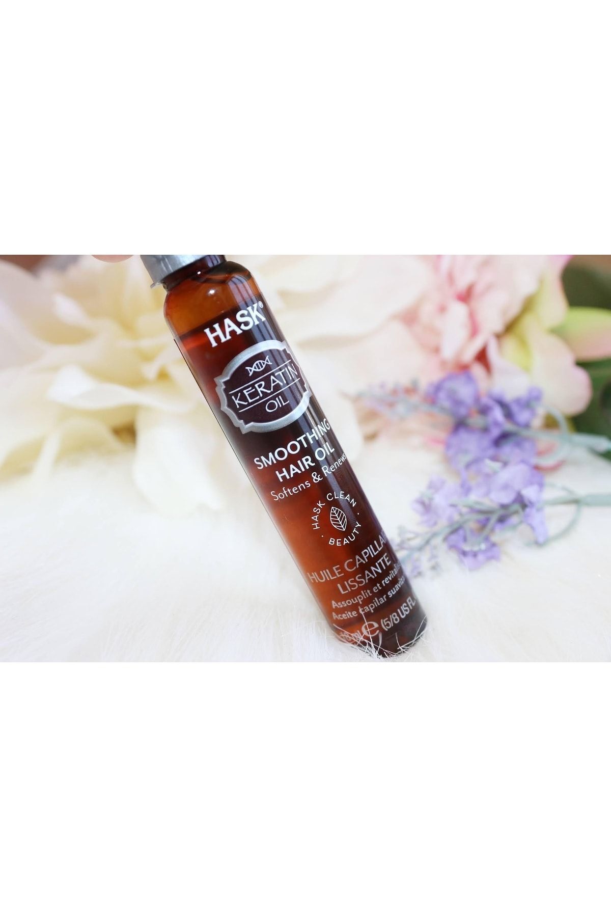 Keratin Protein Düzleştirici Saç Bakım Yağı 18 ml 2'li Paket 18 ml — Hask18mlx2 — تصویر 2 از 2