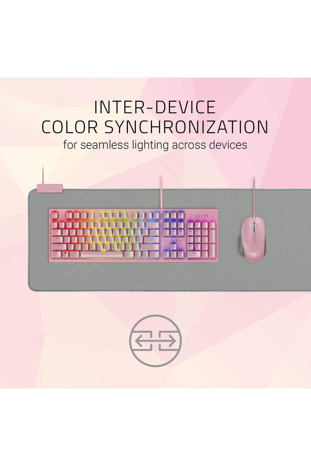 RAZER-Goliathus Extended Chroma Oversized Soft Gaming Mouse Mat Powered by Razer Chroma - Quartz 5