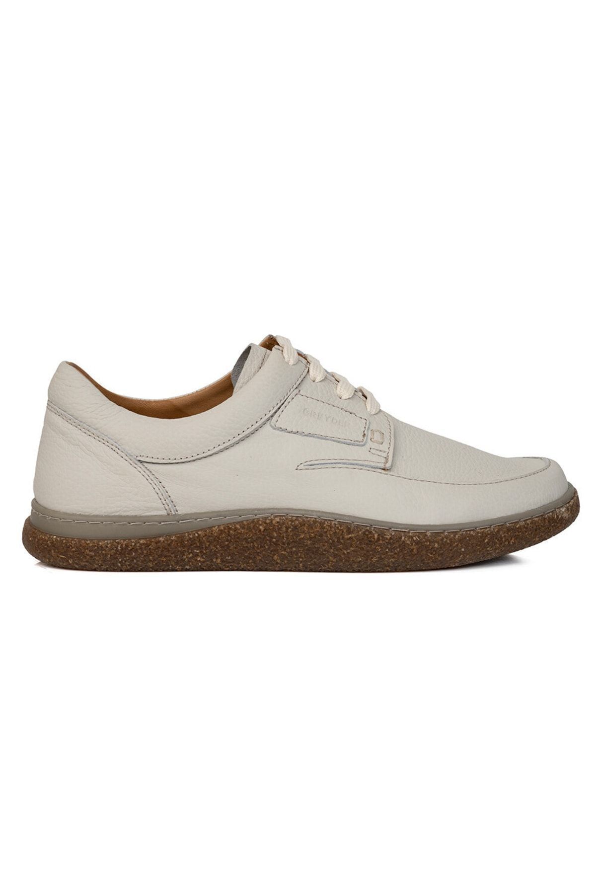 کفش راحتی مردانه چرم اصل بژ 3y1ua62614 Greyder