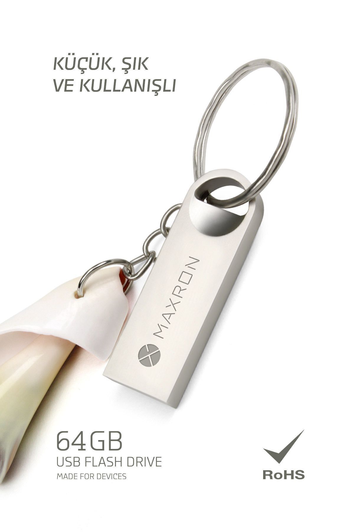 Maxron-64 GB Flash Memory Metal Body Lifetime Guaranteed Secure USB Memory Data Traveler 3